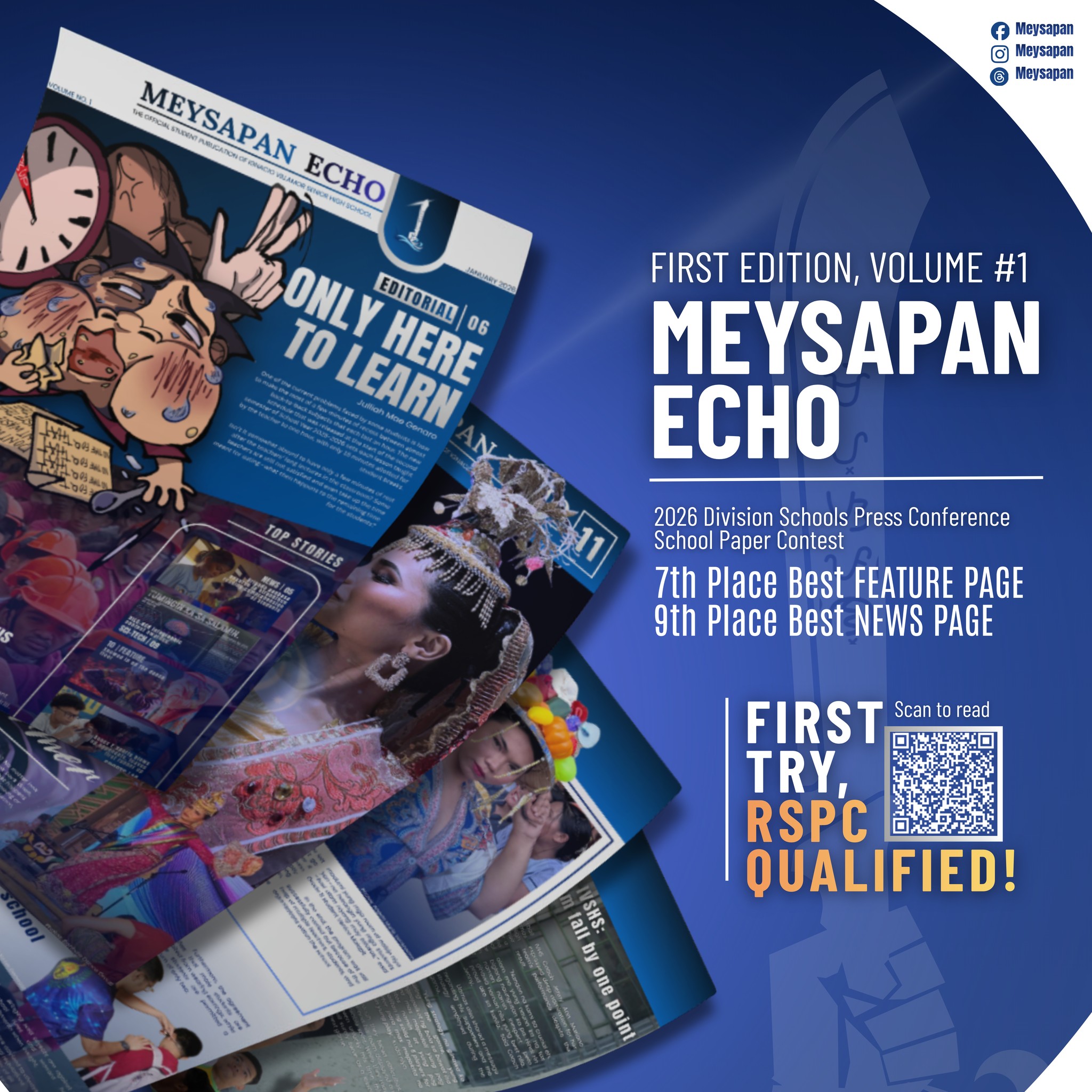 𝐅𝐄𝐀𝐓𝐔𝐑𝐄 I First try, RSPC QUALIFIED!... - The Meysapan Echo | Facebook