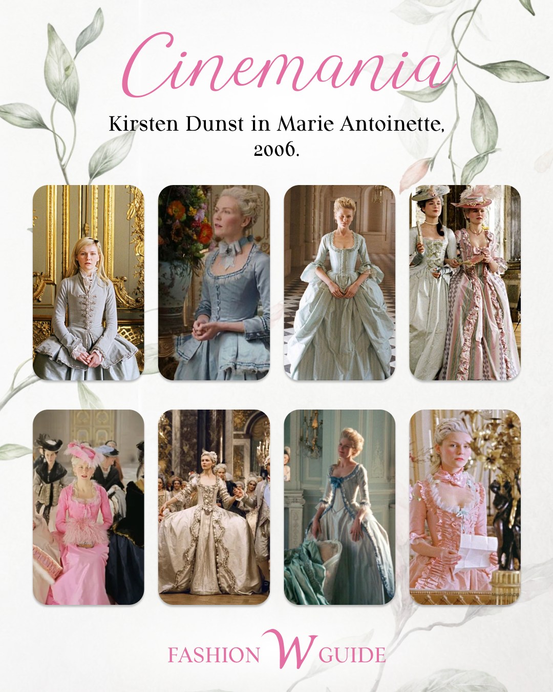 Sofia Coppola's Marie Antoinette film inspiration