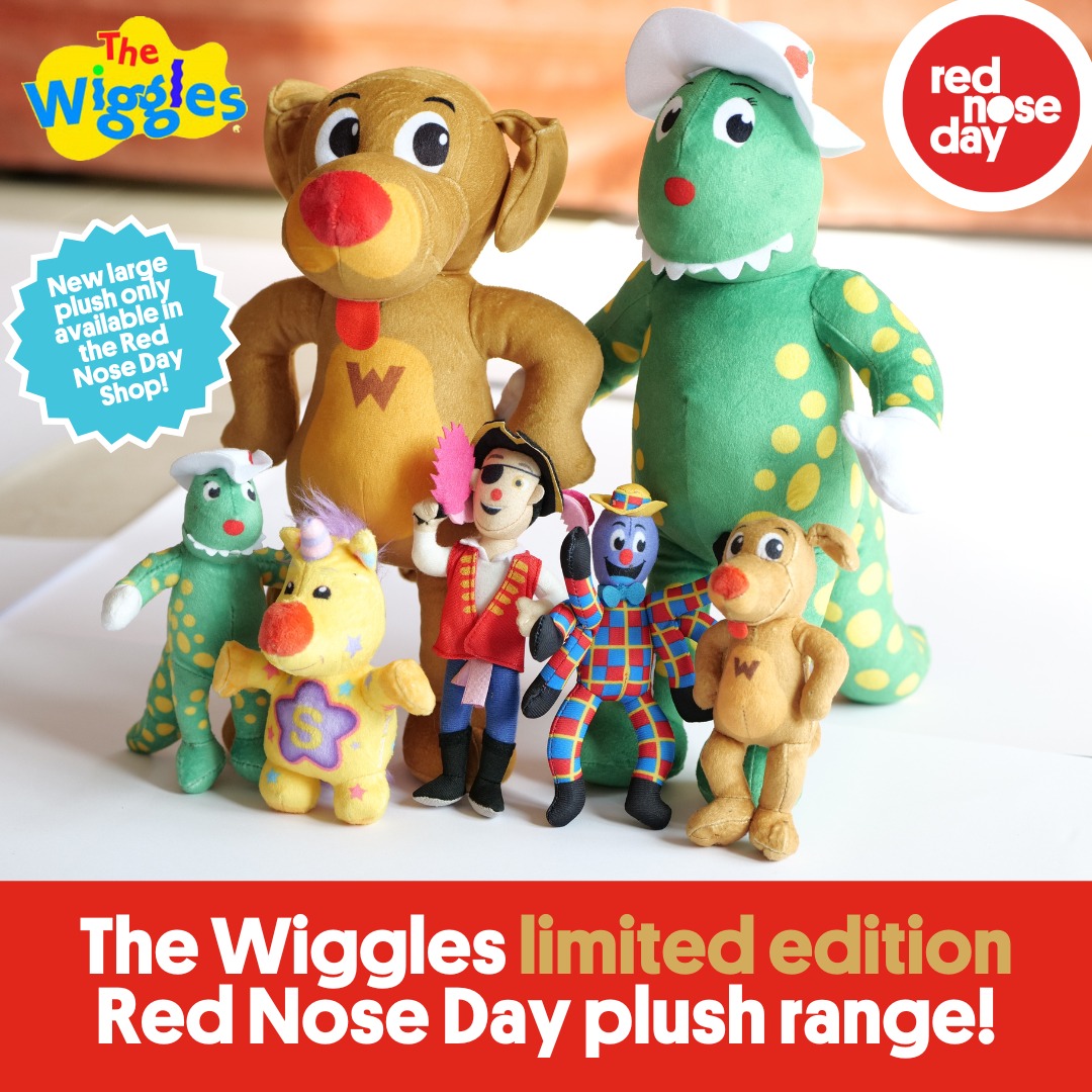 🎉 THE WIGGLES RED NOSE DAY MERCHANDISE IS BACK 🎉 Alongside Wags