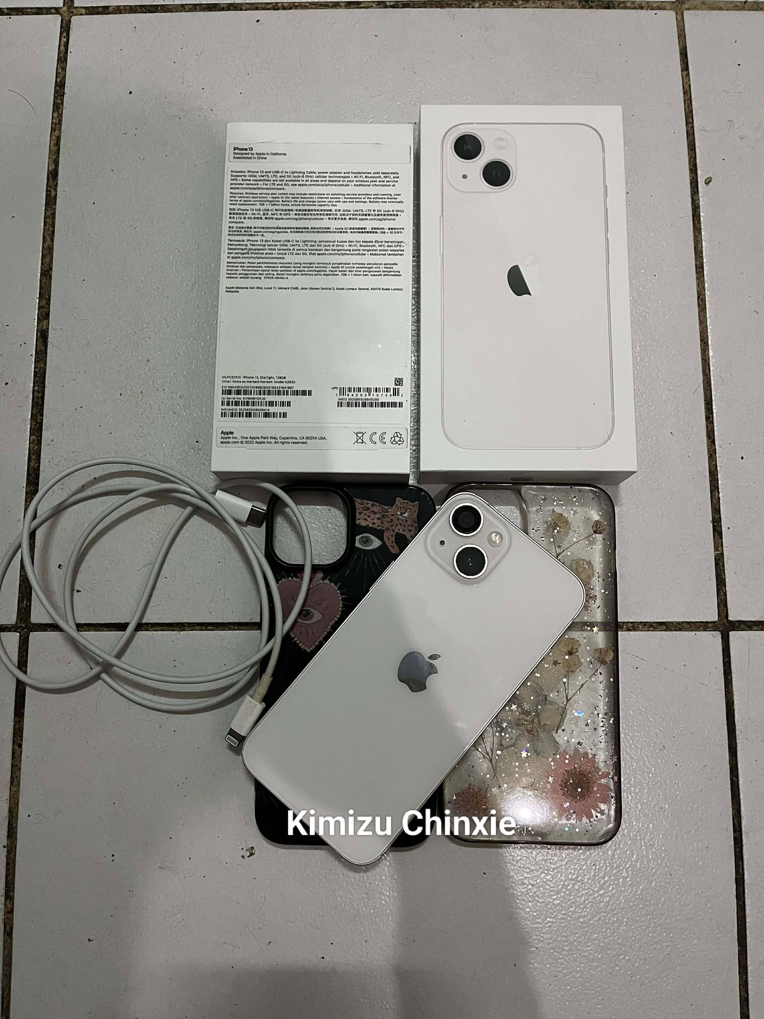FOR SALE -IPHONE 13 STARLIGHT -128GB✓ -84% BATTERY HEALTH (ORIG 