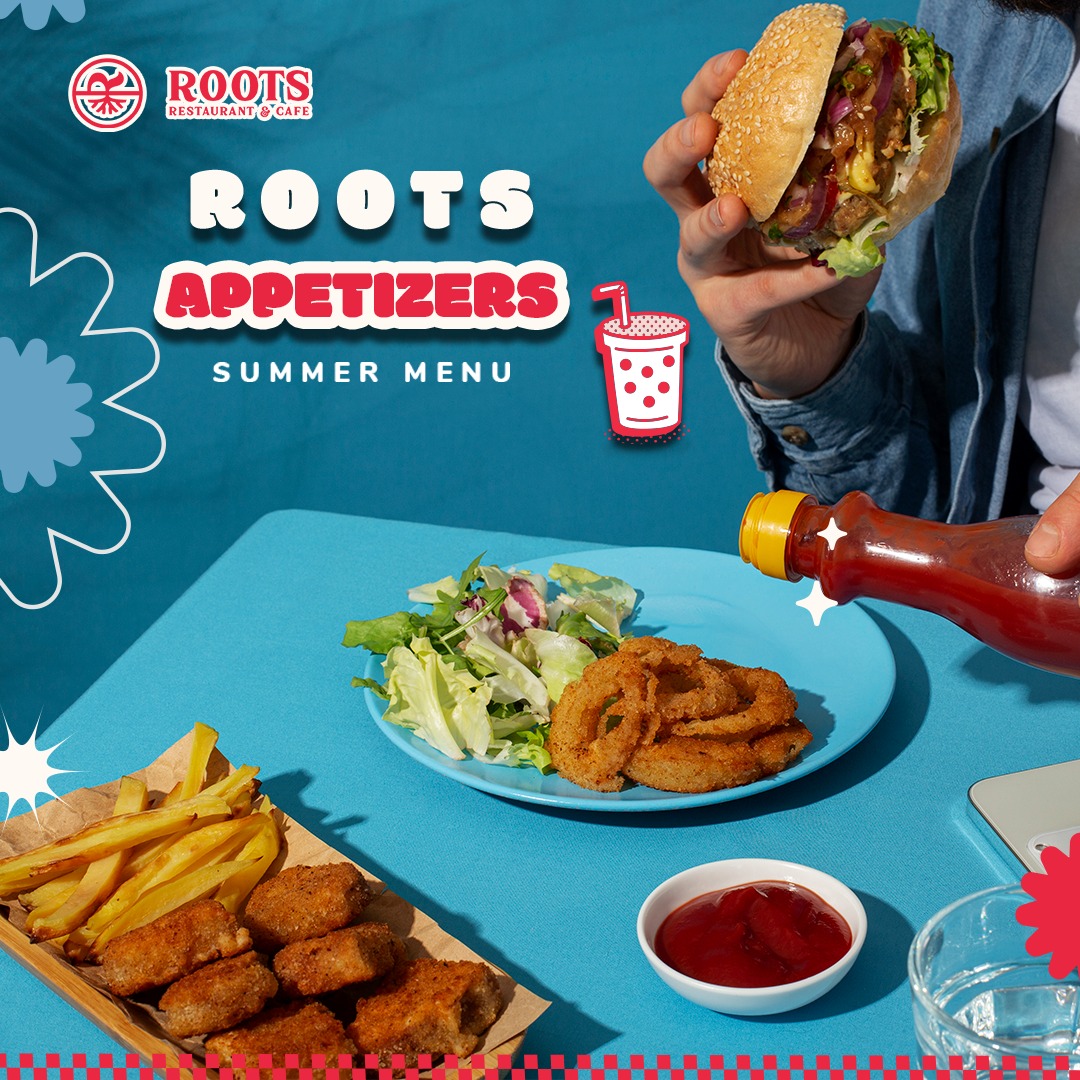 ROOTS - Roots بيدلعنا بال Appetizers🤩 فراخ استربس .. عباره عن شرائح ...