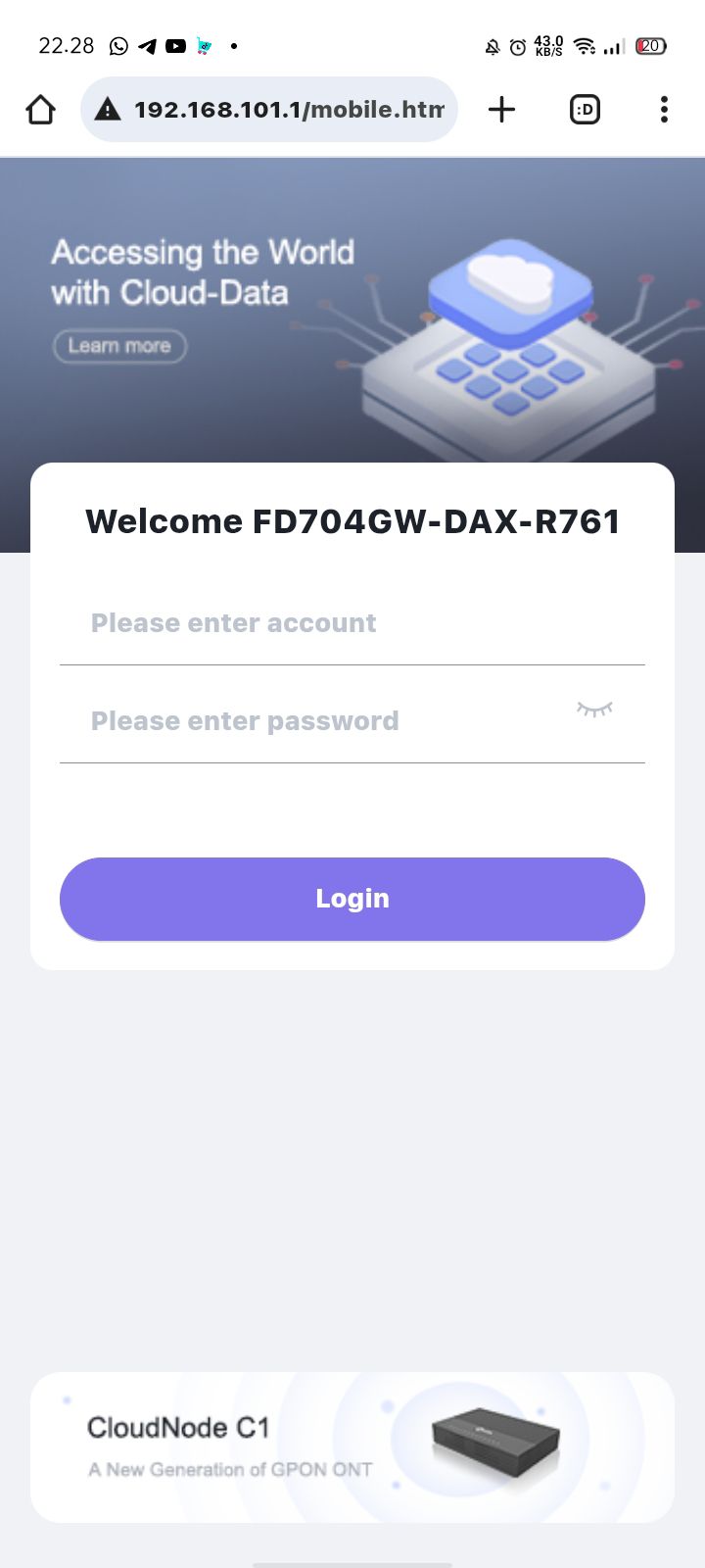 mau nanya bg , super user untuk modem ini apa ya? dari tadi bingung # ...