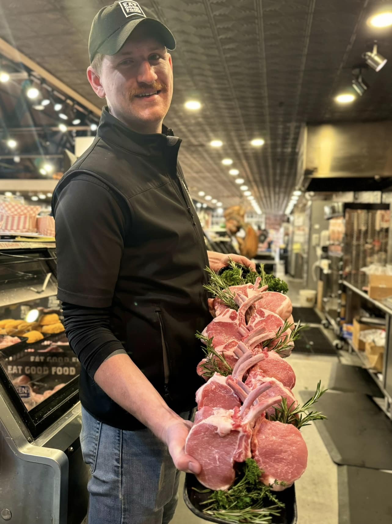 Kurobuta pork … black pig … is the Wagyu of pork