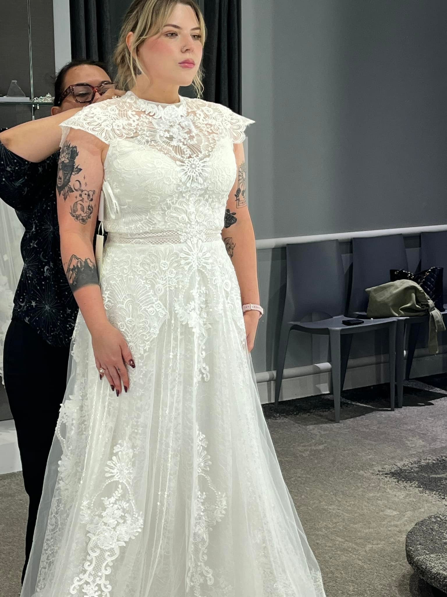 Is trying on wedding dresses without getting married weird?