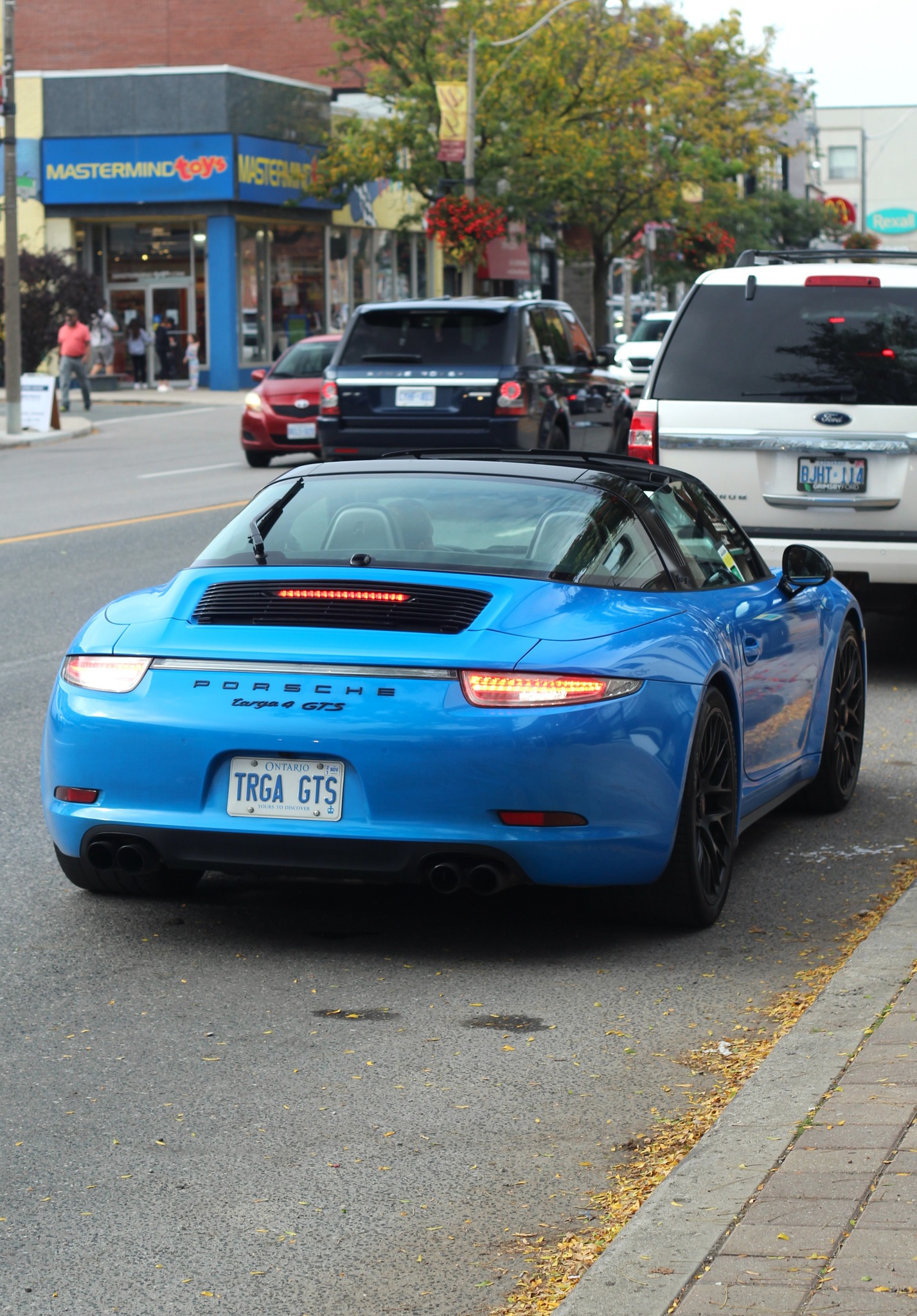 Porsche 991 Targa 4 GTS with Houndstooth inserts and clear taillights
