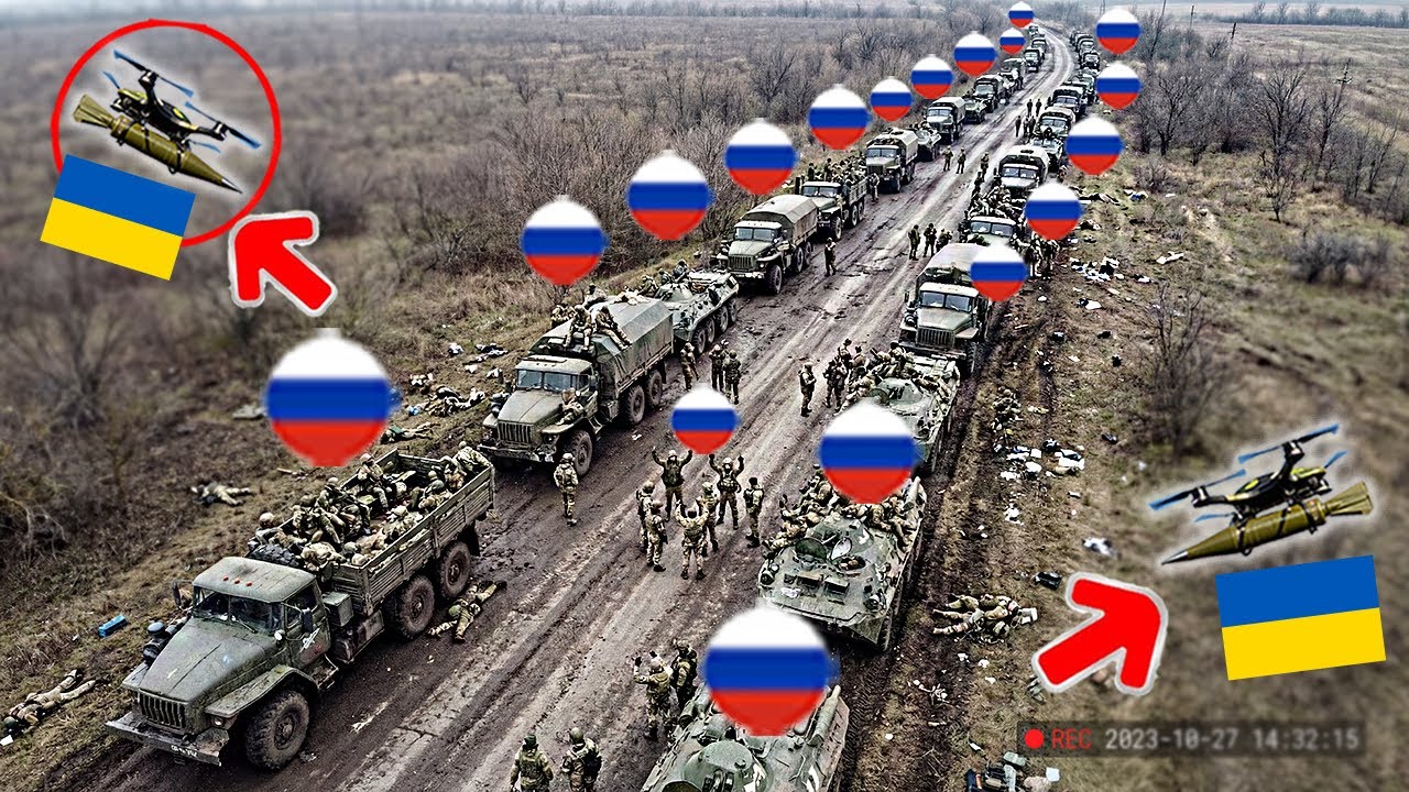 Ngaji - Ukrainian FPV Strike Hits Massive Russian Convoy — Then Chaos ...