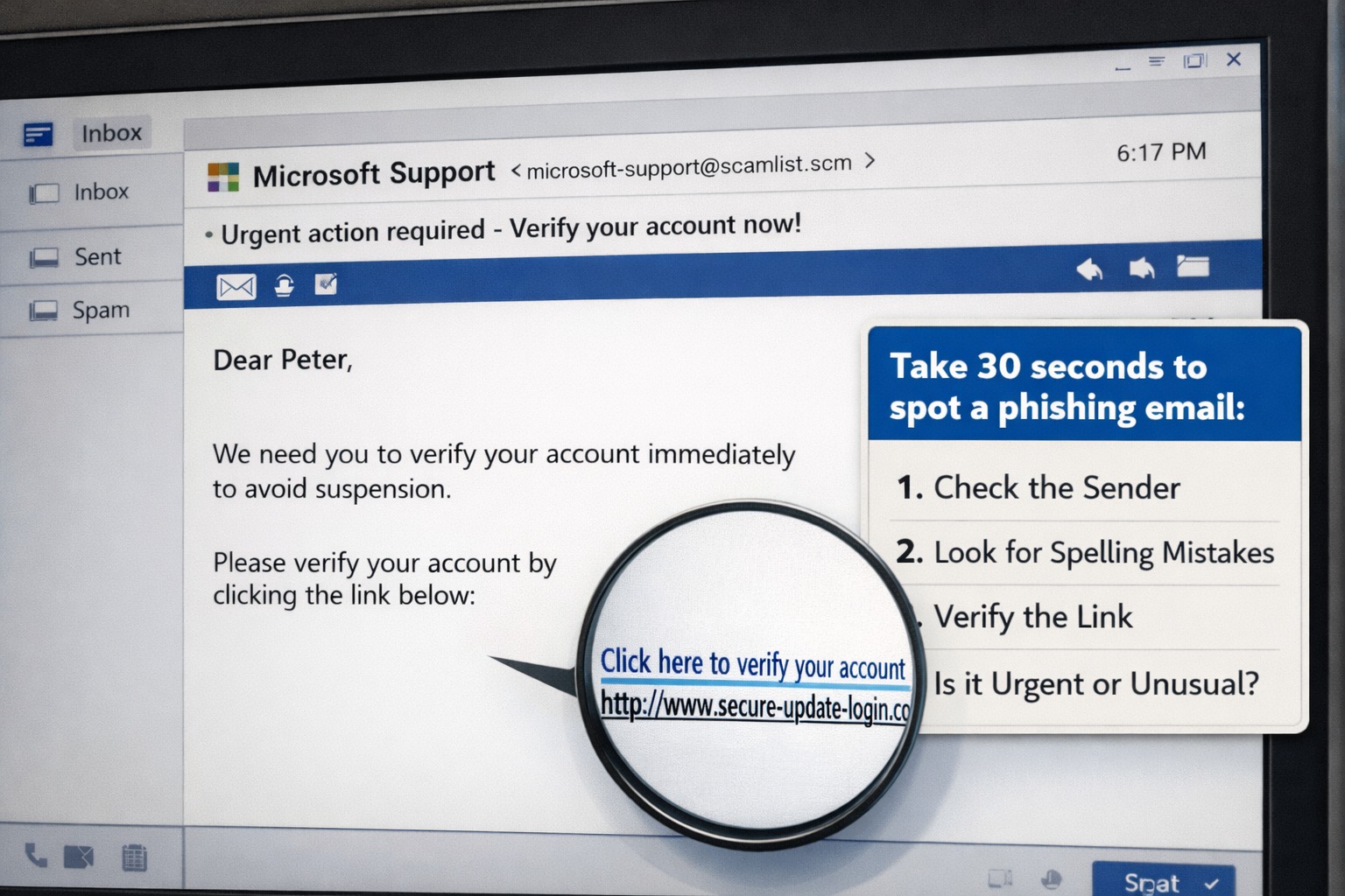 🔒 Can you spot a phishing... - Omega Computer Consulting | Facebook