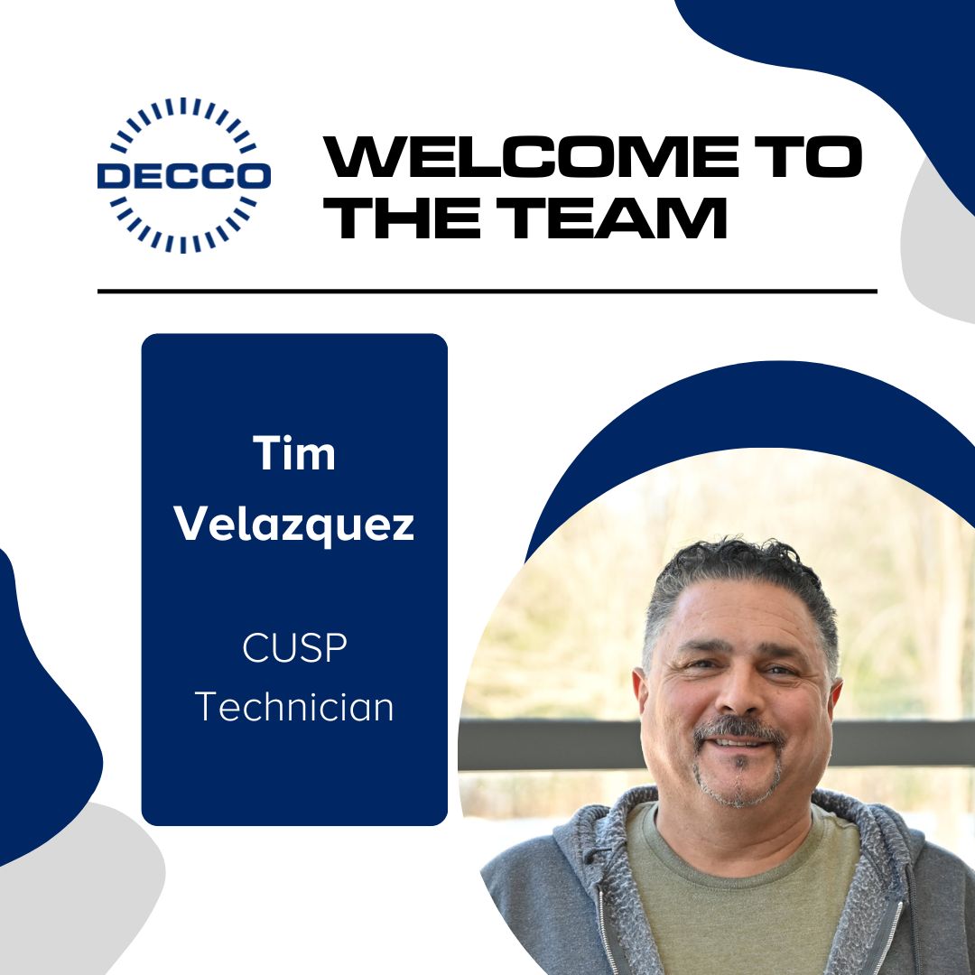DECCO Inc - We are thrilled to welcome Tim Velazquez as... | Facebook