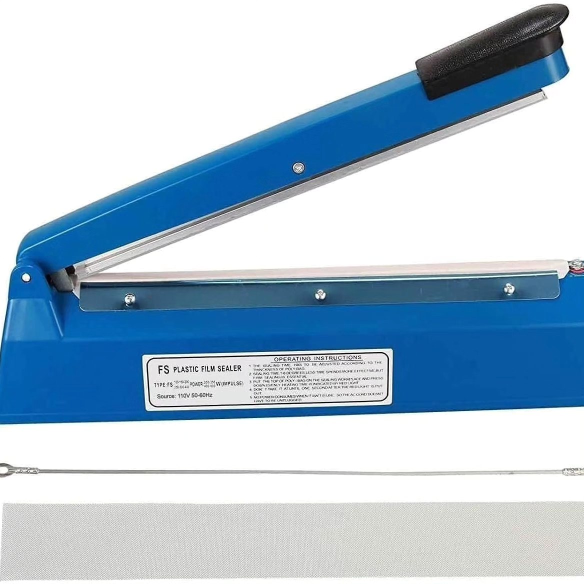 MILYTEC Selladora De Bolsas 300mm: Sella Al Vacío Y Conserva Alimentos Fresco Por Más Tiempo – Ideal Para Plástico, Kraft Y Aluminio