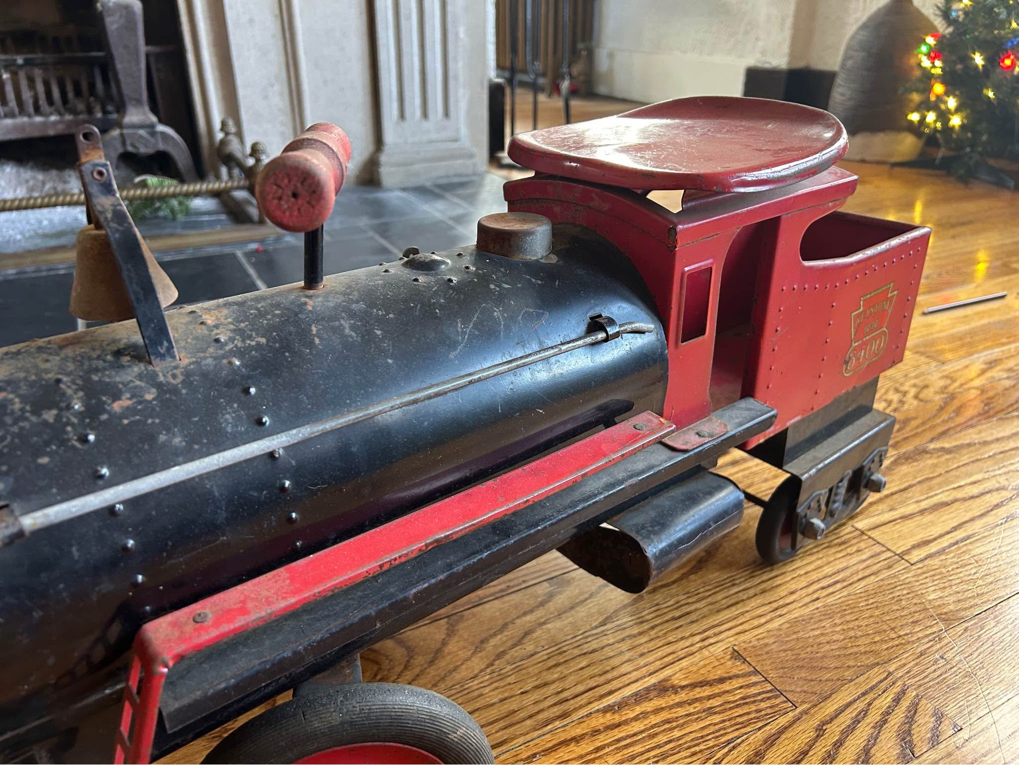 Antique Keystone RR pressed steel ride-on train from 1920-30’s - Model ...
