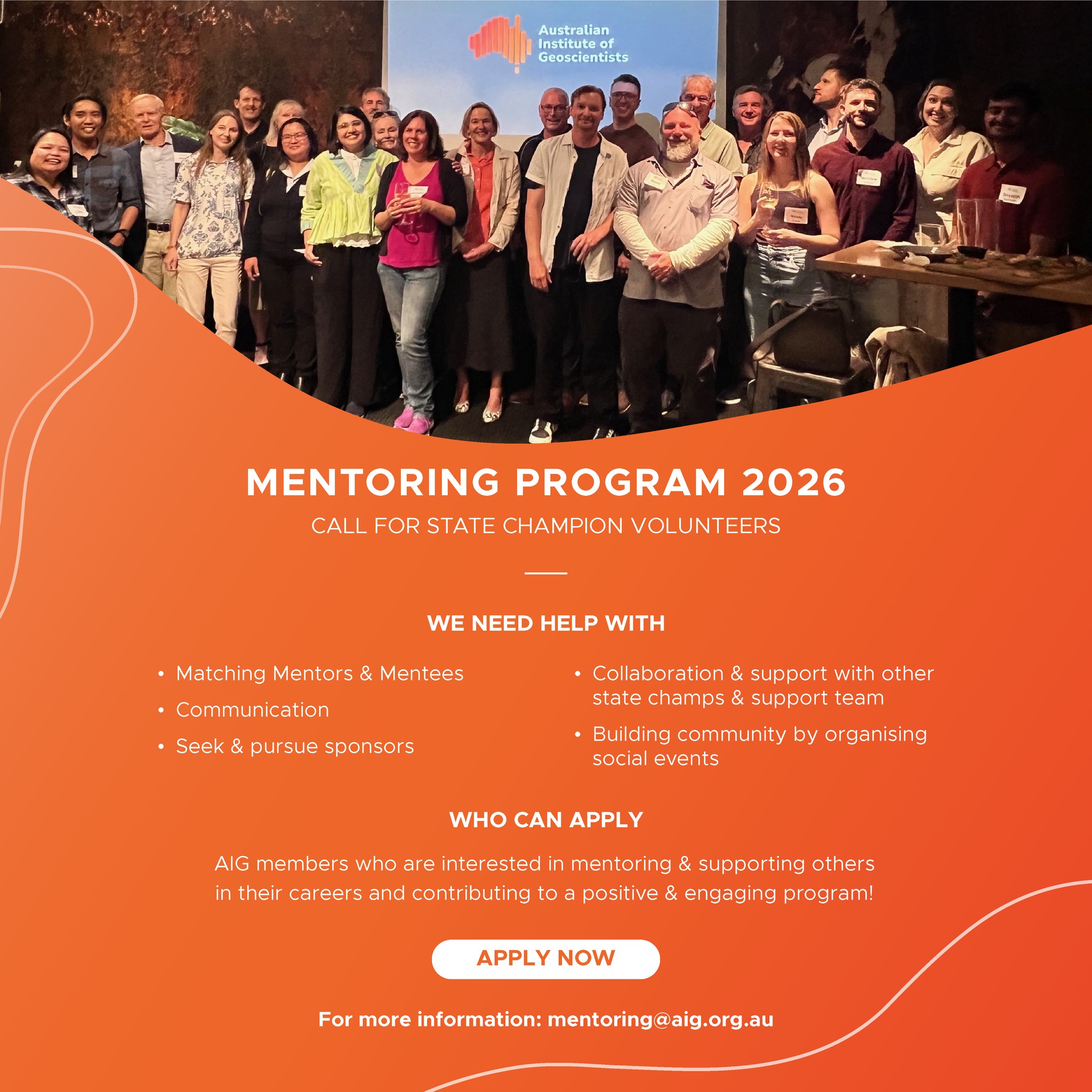 Australian - AIG Mentoring Program 2026 – Call for Volunteers We’re ...