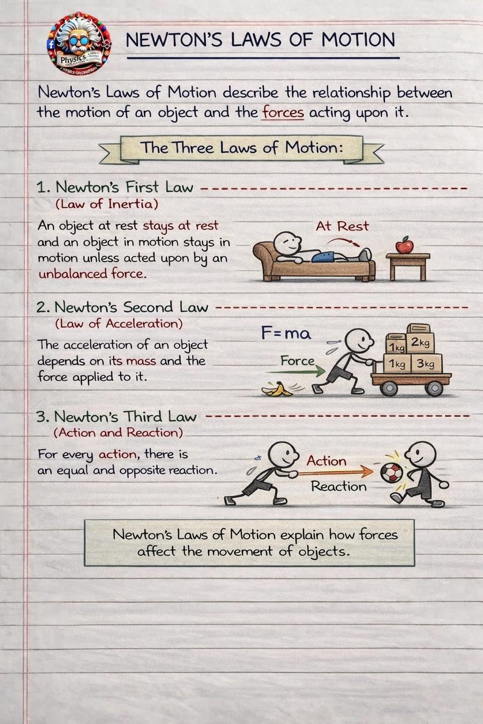 Physicscalculations - Newton’s Laws of Motion | Facebook
