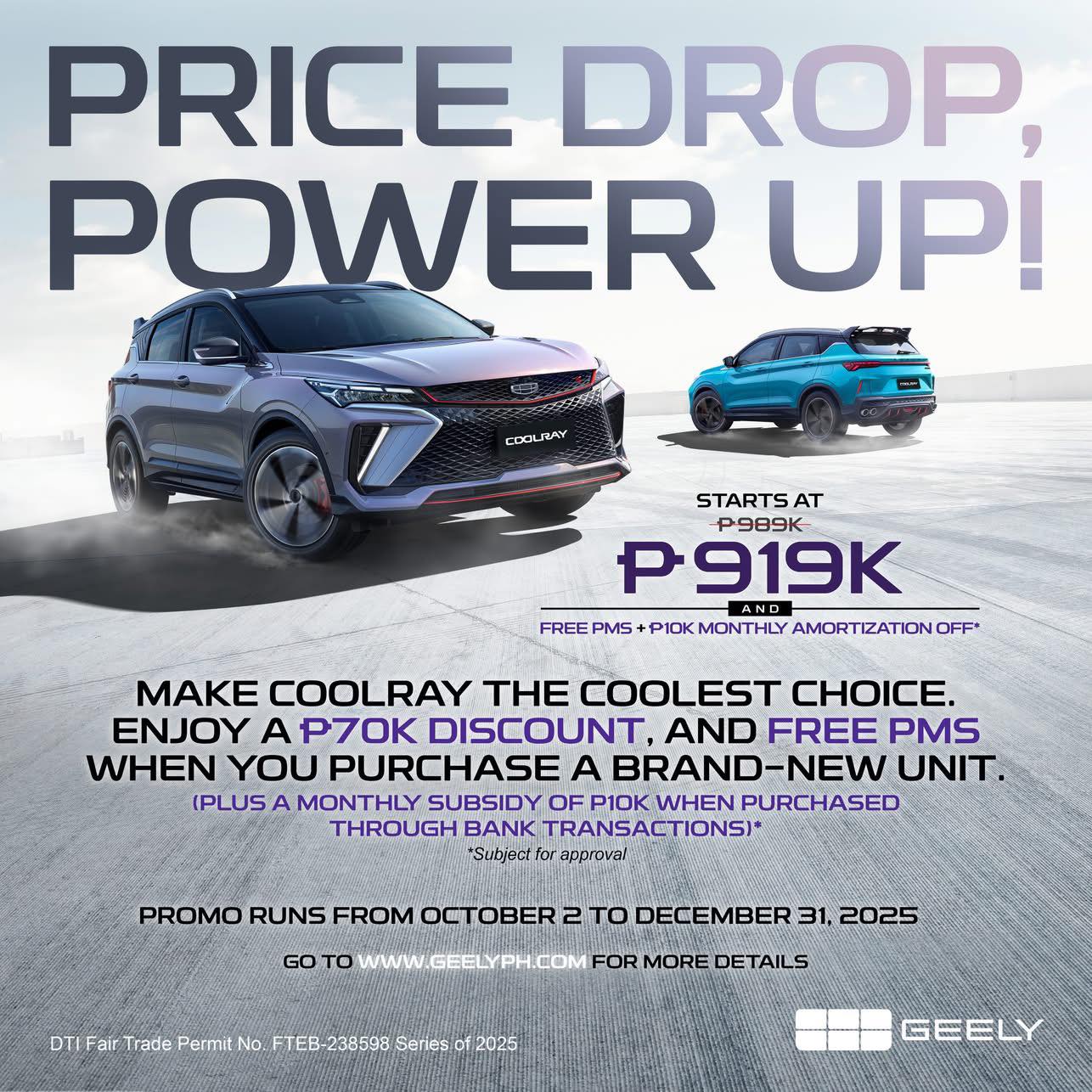GEELY - Geely Philippines drops prices on the New Coolray, now starting ...