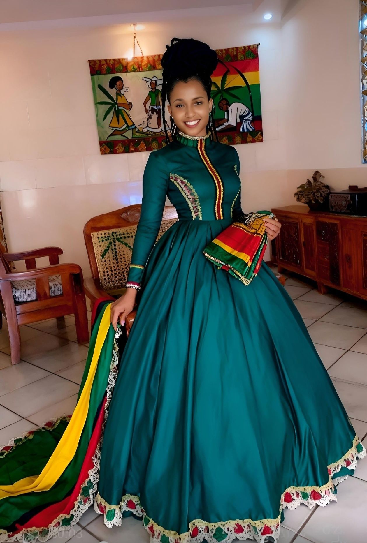 My Christmas dress is ready, it fits me like a princess 👑✨ I'm now ready to celebrate Christmas next week. For those who may not know what I'm talking about: here in