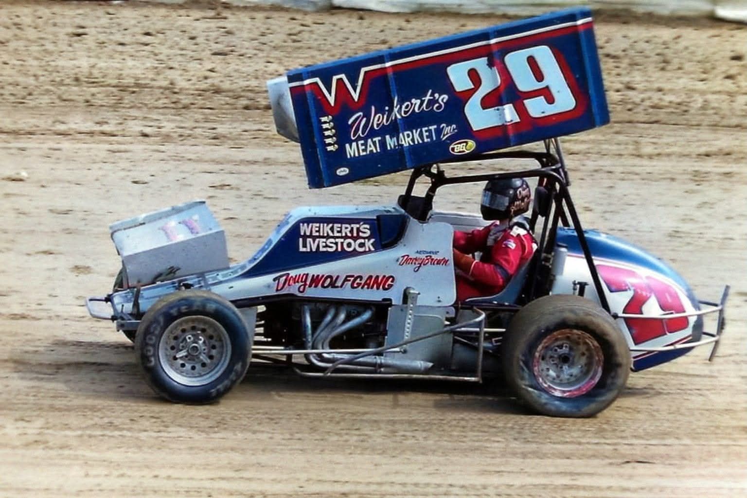 Sprint Car Racing From The Past | Doug Wolfgang in the Weikert ...