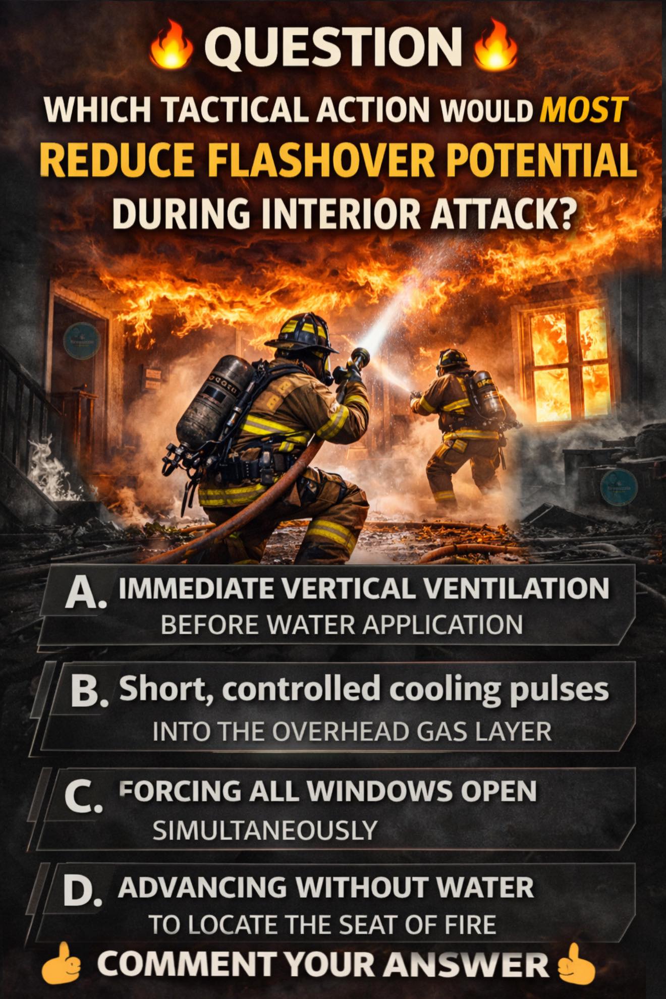 firenuzzle - 🔥 QUESTION Interior attack. Heat building.... | Facebook
