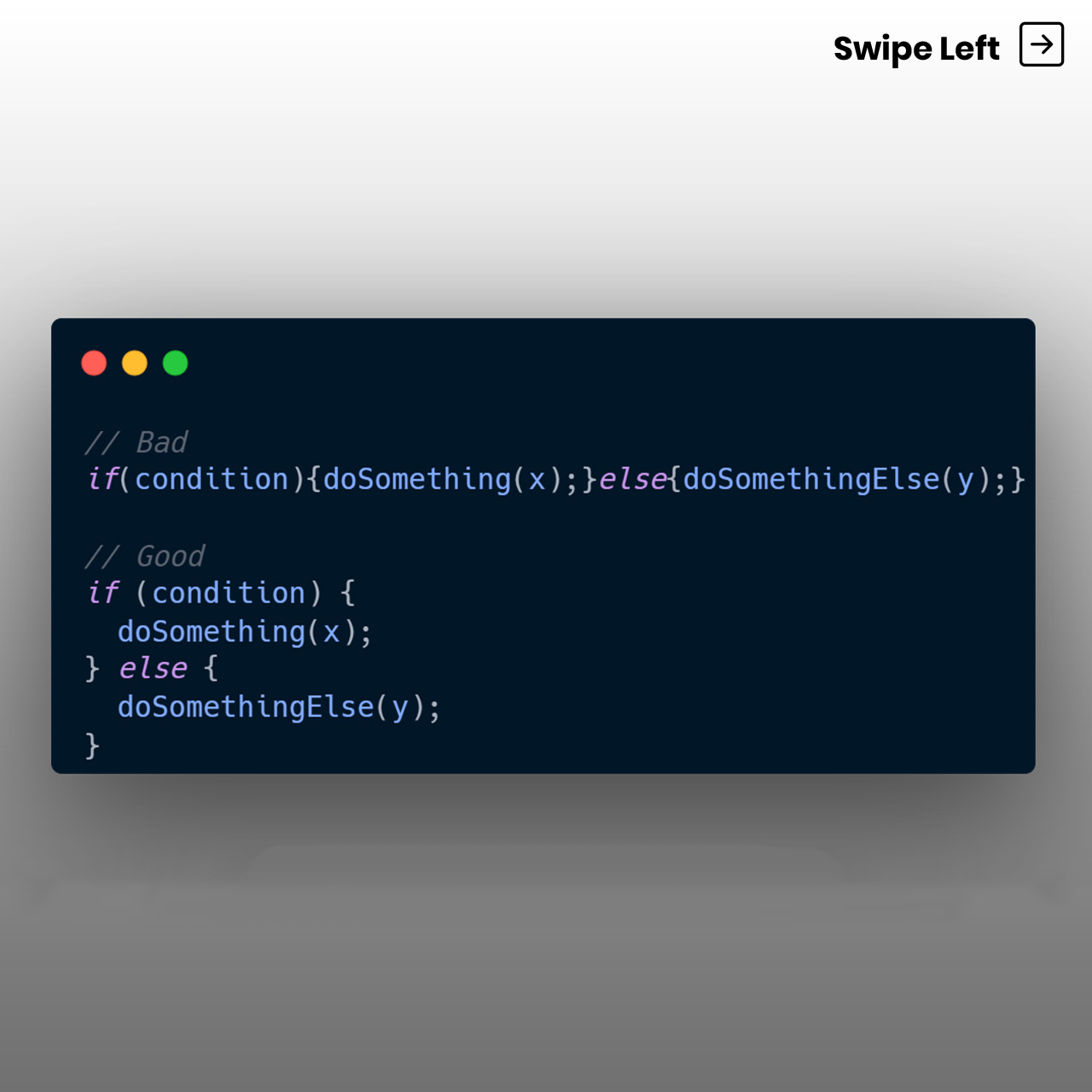 Procoder - Tips of the day 😊 Use whitespace (spaces, tabs,...