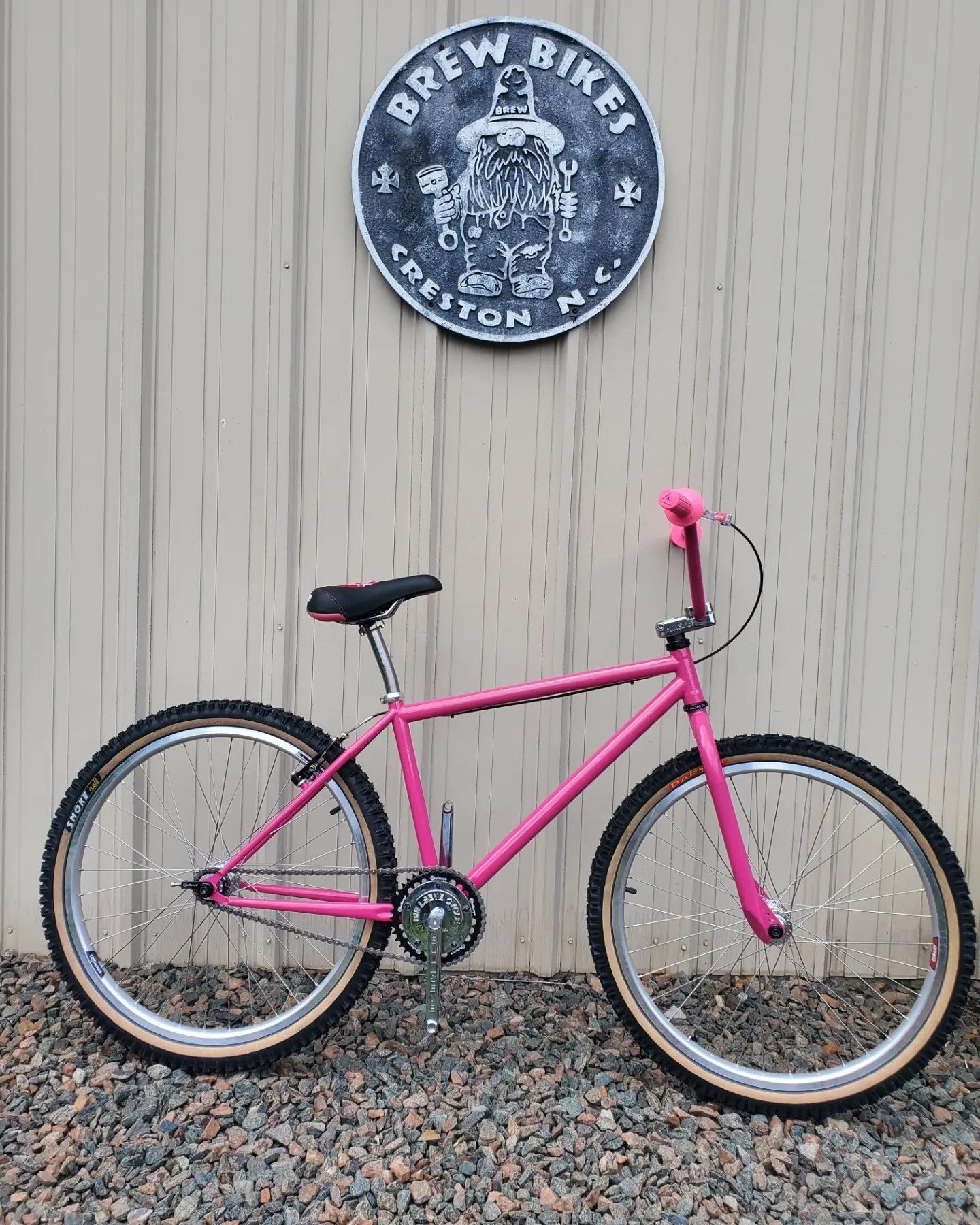 Custom BMX cruiser build with Skapegoat bars and Mankind fork