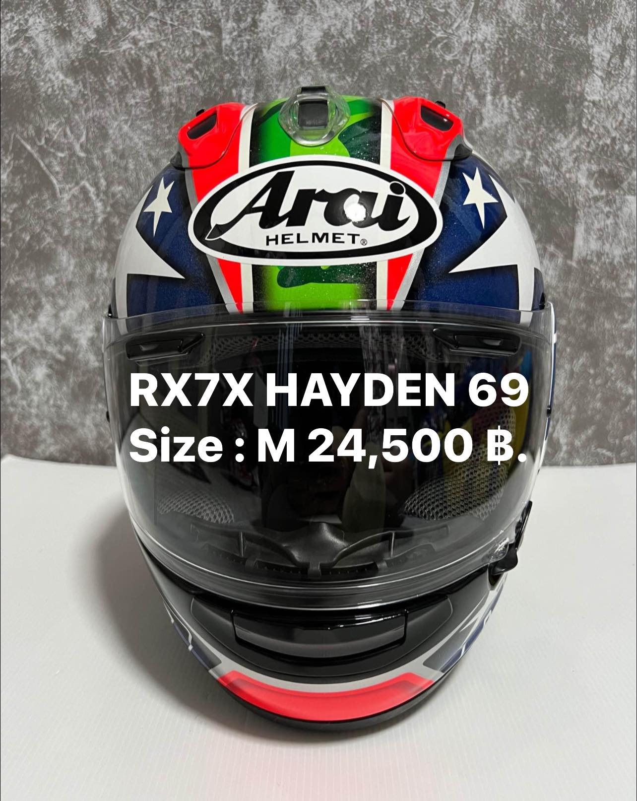 ARAI RX7X NICKY HAYDEN 69 “ ? SIZE M 57-58 CM. 24,500 ฿. ? : 090 