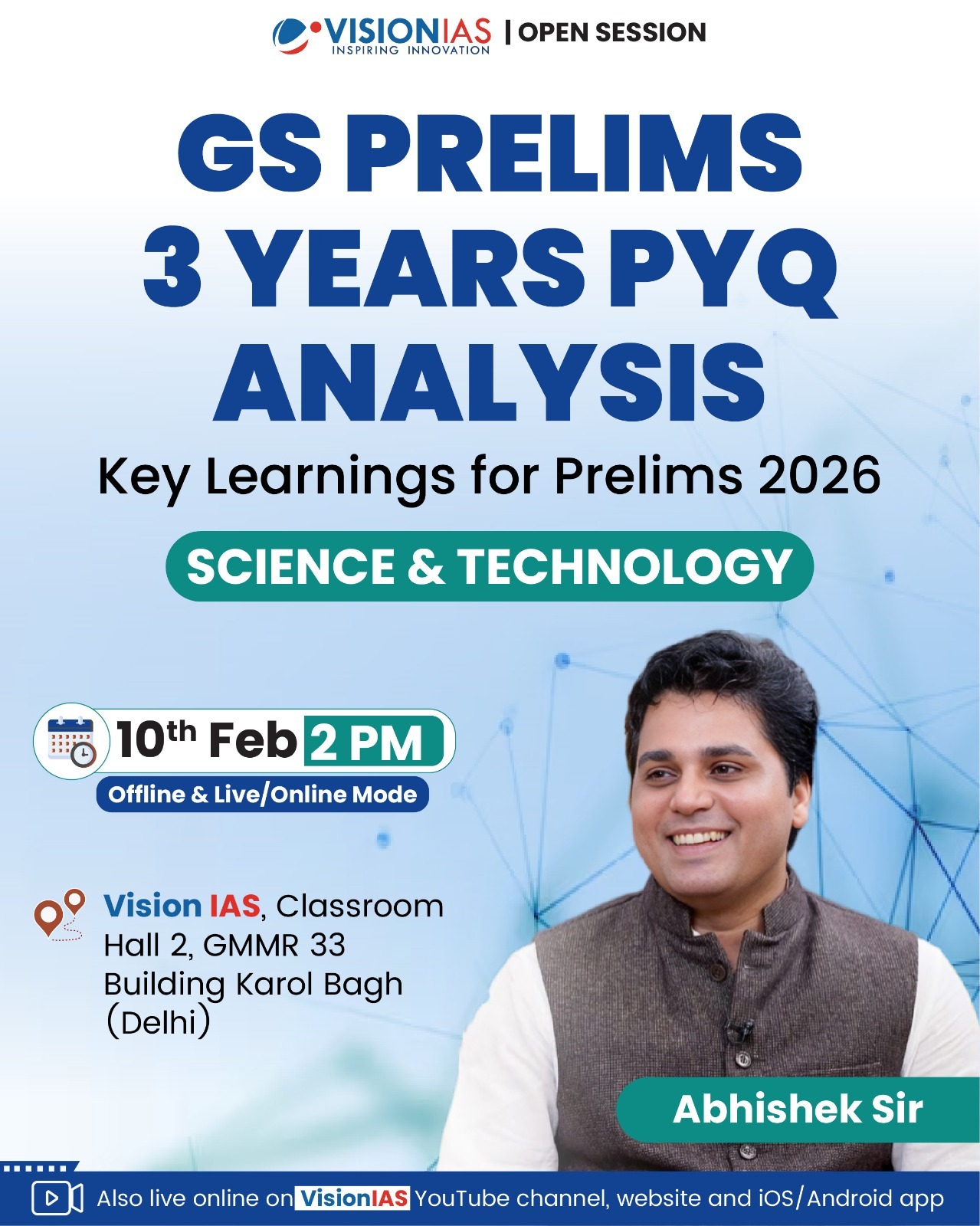Vision - UPSC Prelims 2026 | 3 Years of PYQs Analysis of Science and ...