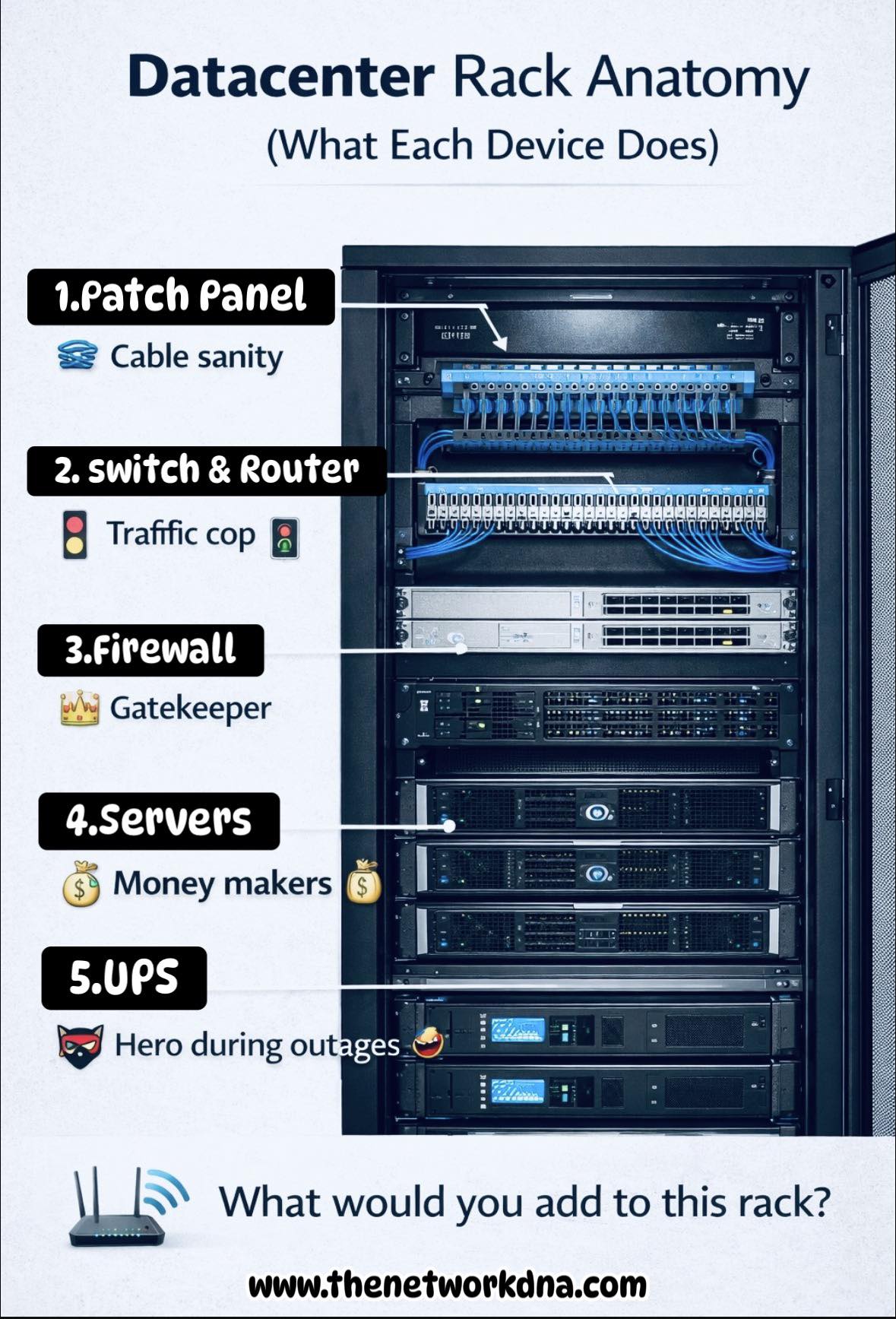 🖥️ Datacenter Rack Anatomy – What Each... - Networks Baseline | Facebook