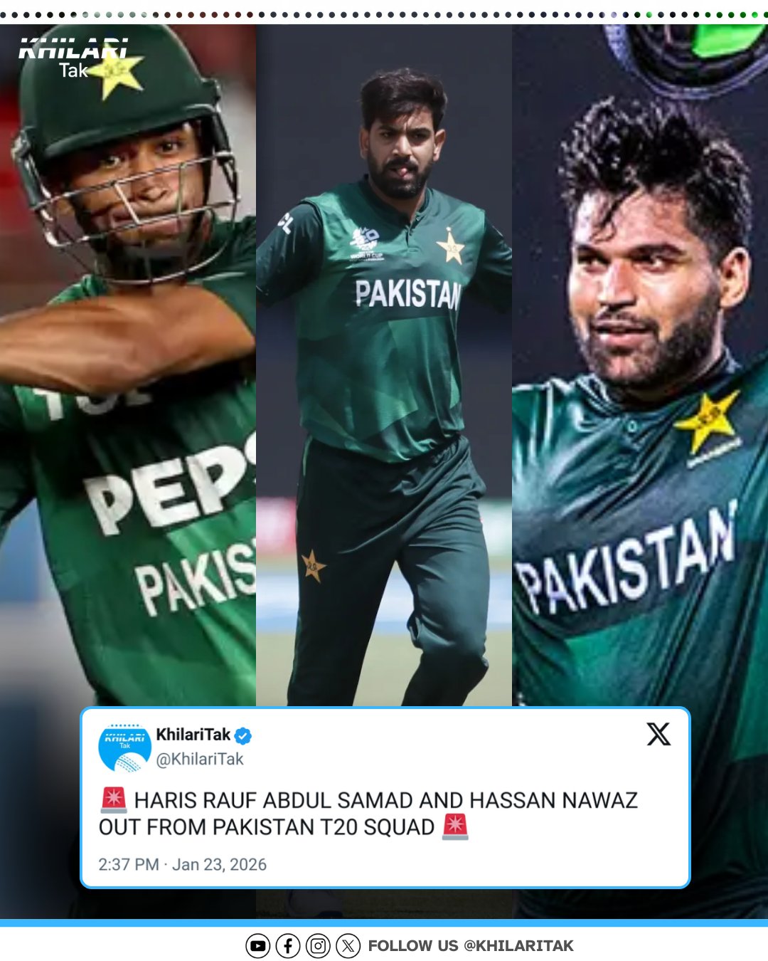 Khilari Tak - 🚨 HARIS RAUF ABDUL SAMAD AND HASSAN NAWAZ... | Facebook