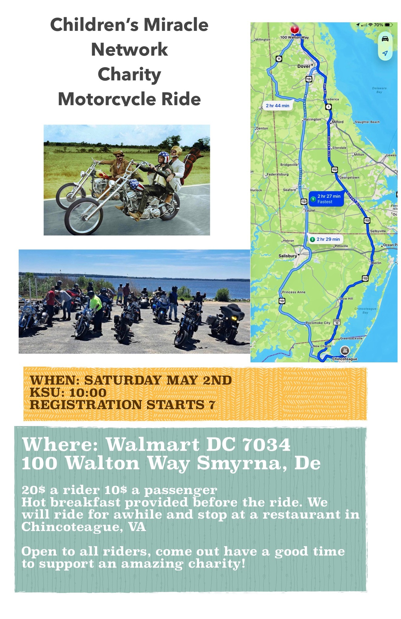 Children’s Miracle Network charity ride
