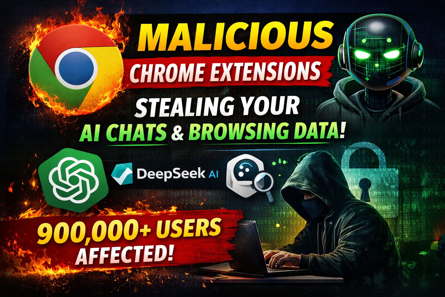 Hack - 🚨 ALERT: 2 Chrome Extensions Stealing Your ChatGPT & DeepSeek ...