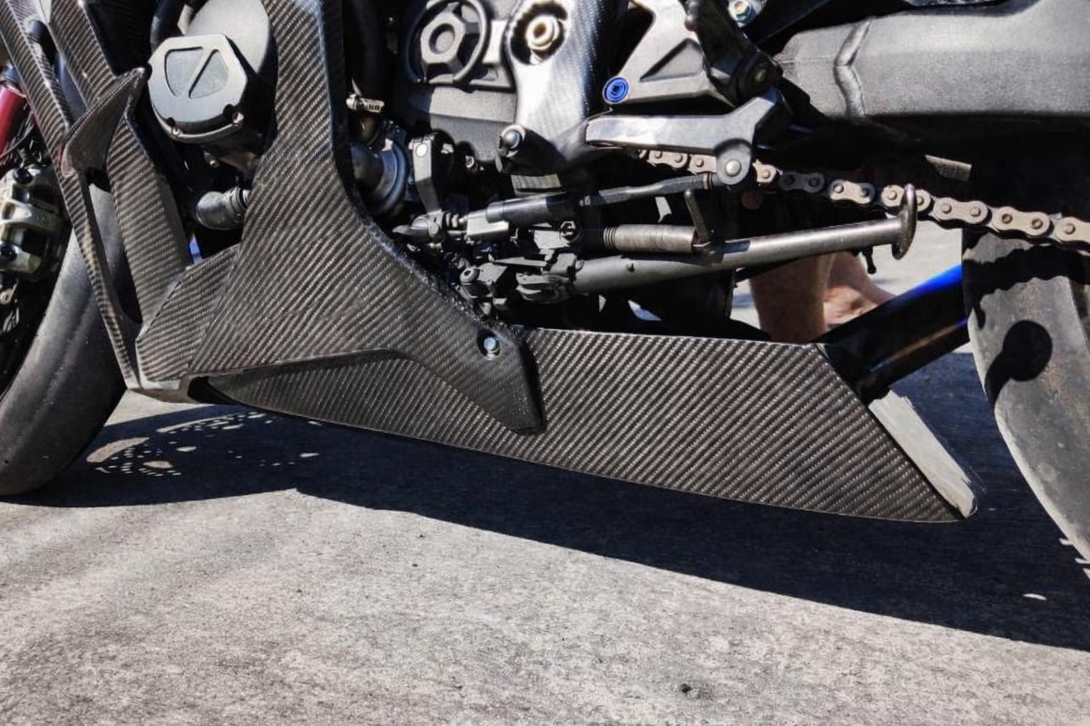 1pc Coming Kawasaki Zx10R 2016-2025 Carbon Belly Pan Extention