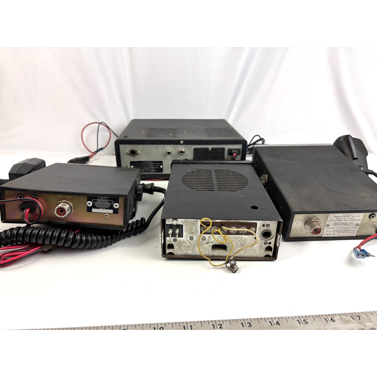Lot of 4 Vintage Realistic Radio Scanners & CB Transceiver | For Parts ...