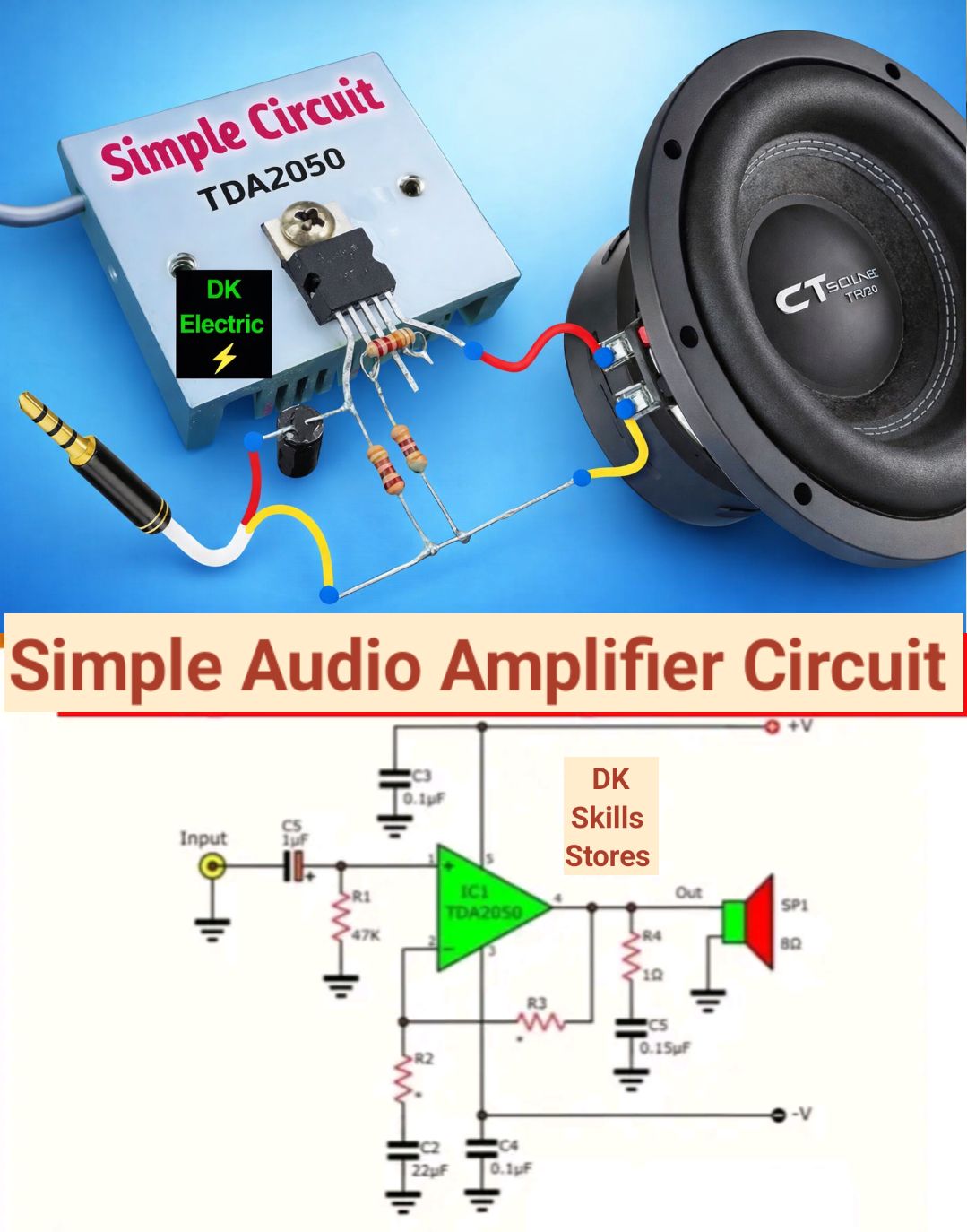 Dk - Simple Audio Amplifier Circuit | Facebook