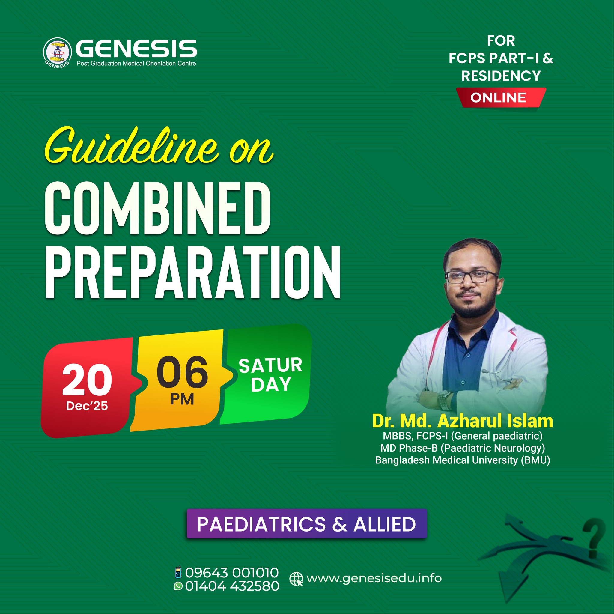 GENESIS - 🎀 New Combined Batch 🎀 📢 Batch Link - https://genesisedu.info ...