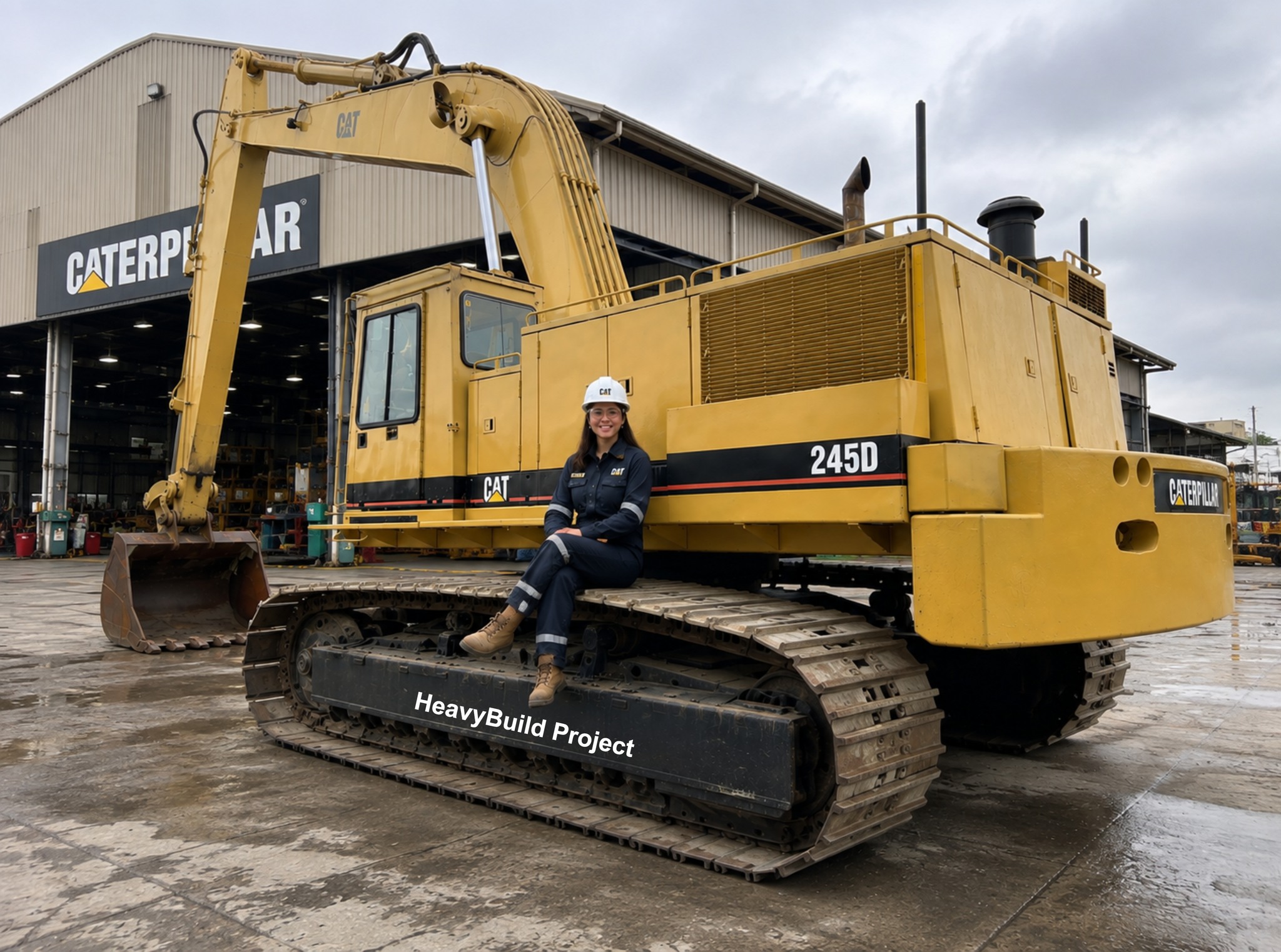 Caterpillar 374D L Hydraulic Excavator is a large crawler machine