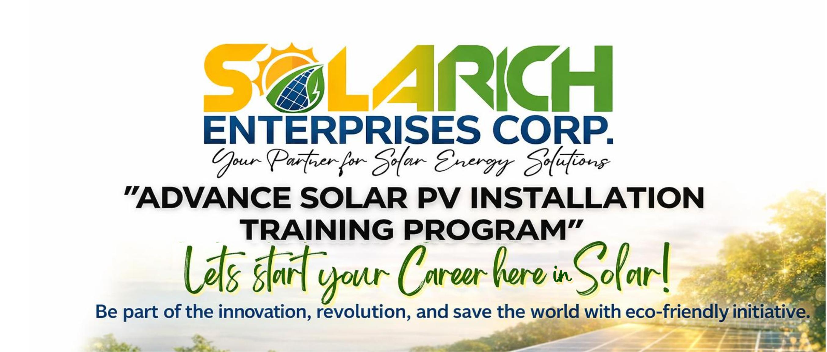 Solarich ECorp Solar PV Training Center | Imus