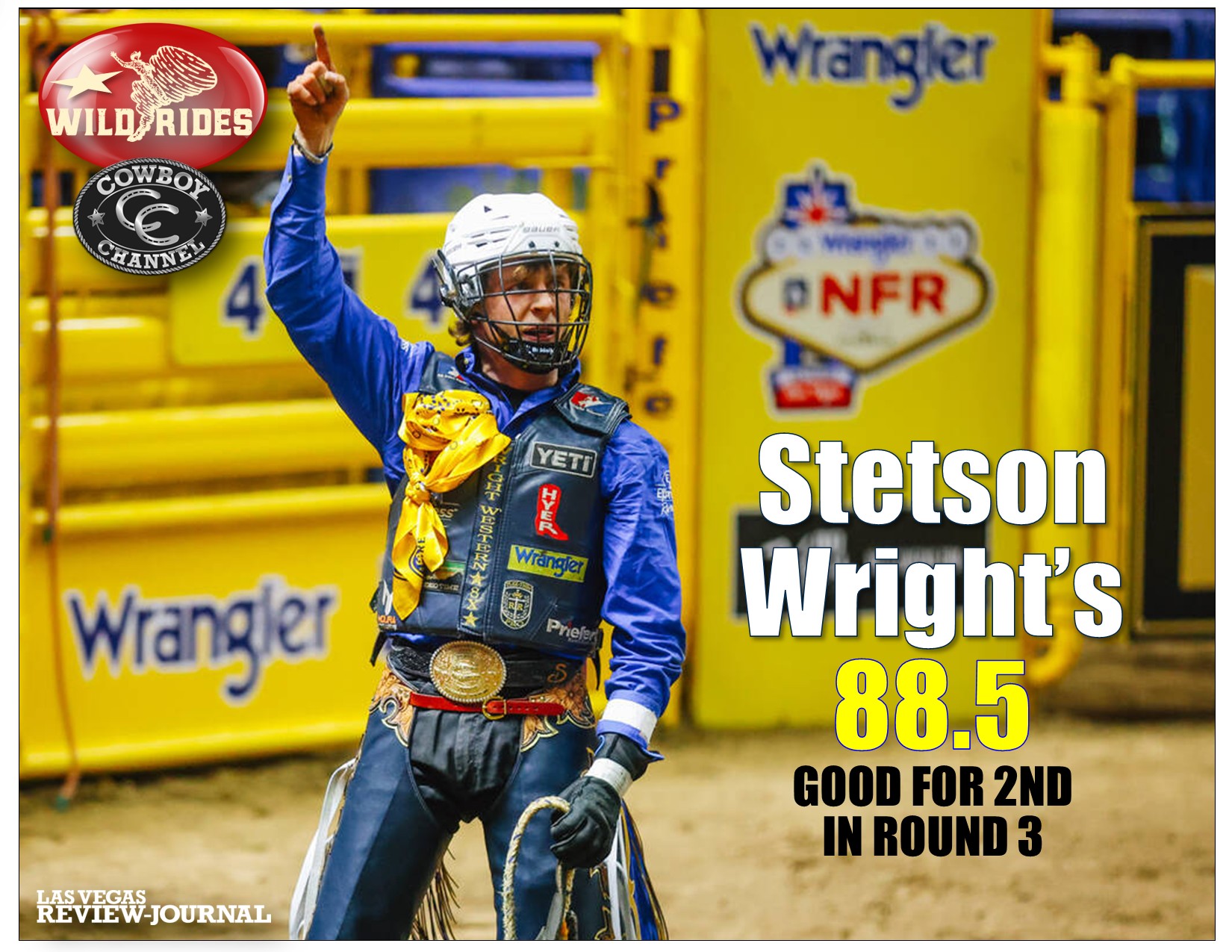 Wild - STETSON WRIGHT made another great 88.5 bull ride in Round 3 of ...