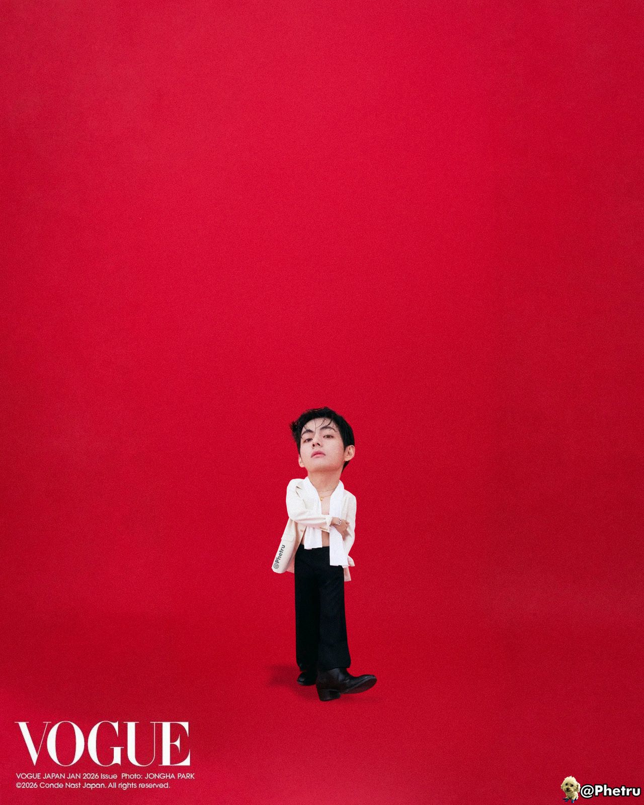 Minis by Phetru - V of BTS for Vogue Japan | February 2026... | Facebook