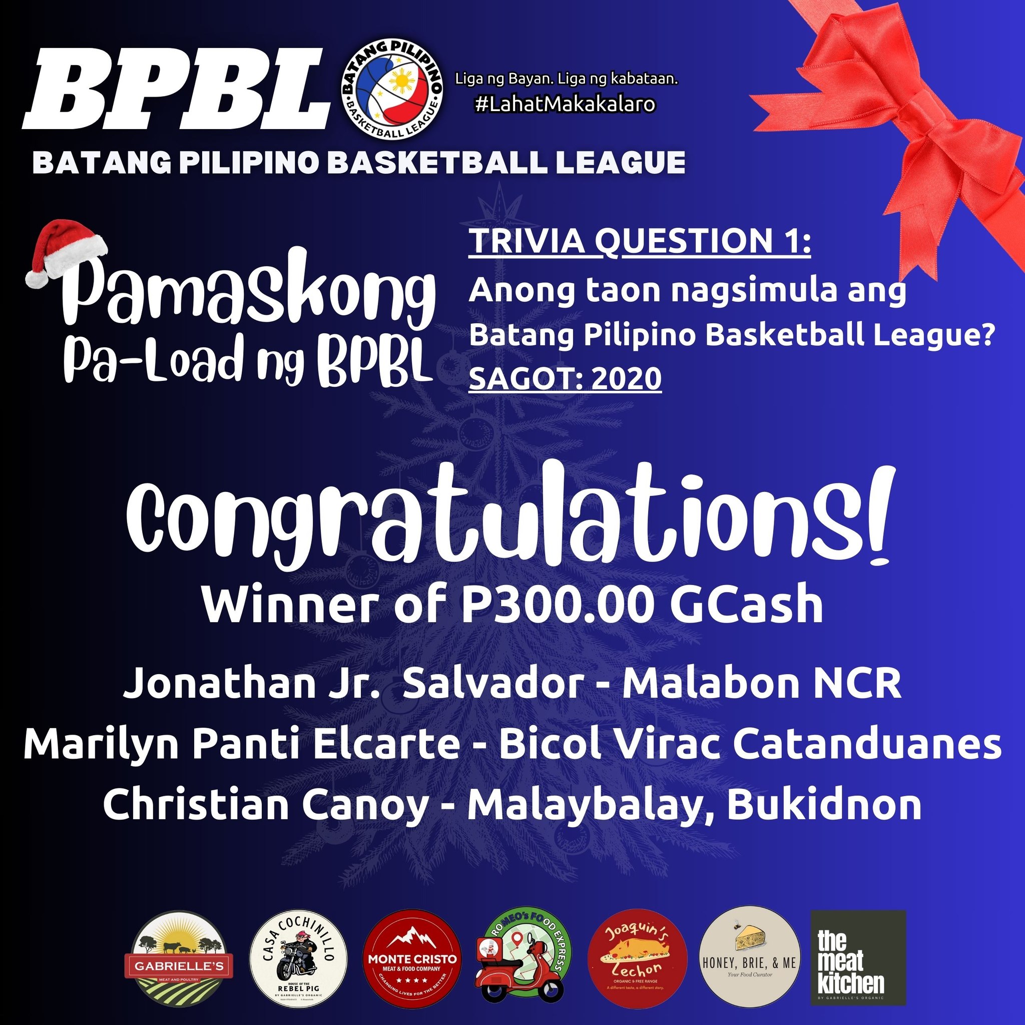 Congratulatio... - Batang Pilipino Basketball League Nationals