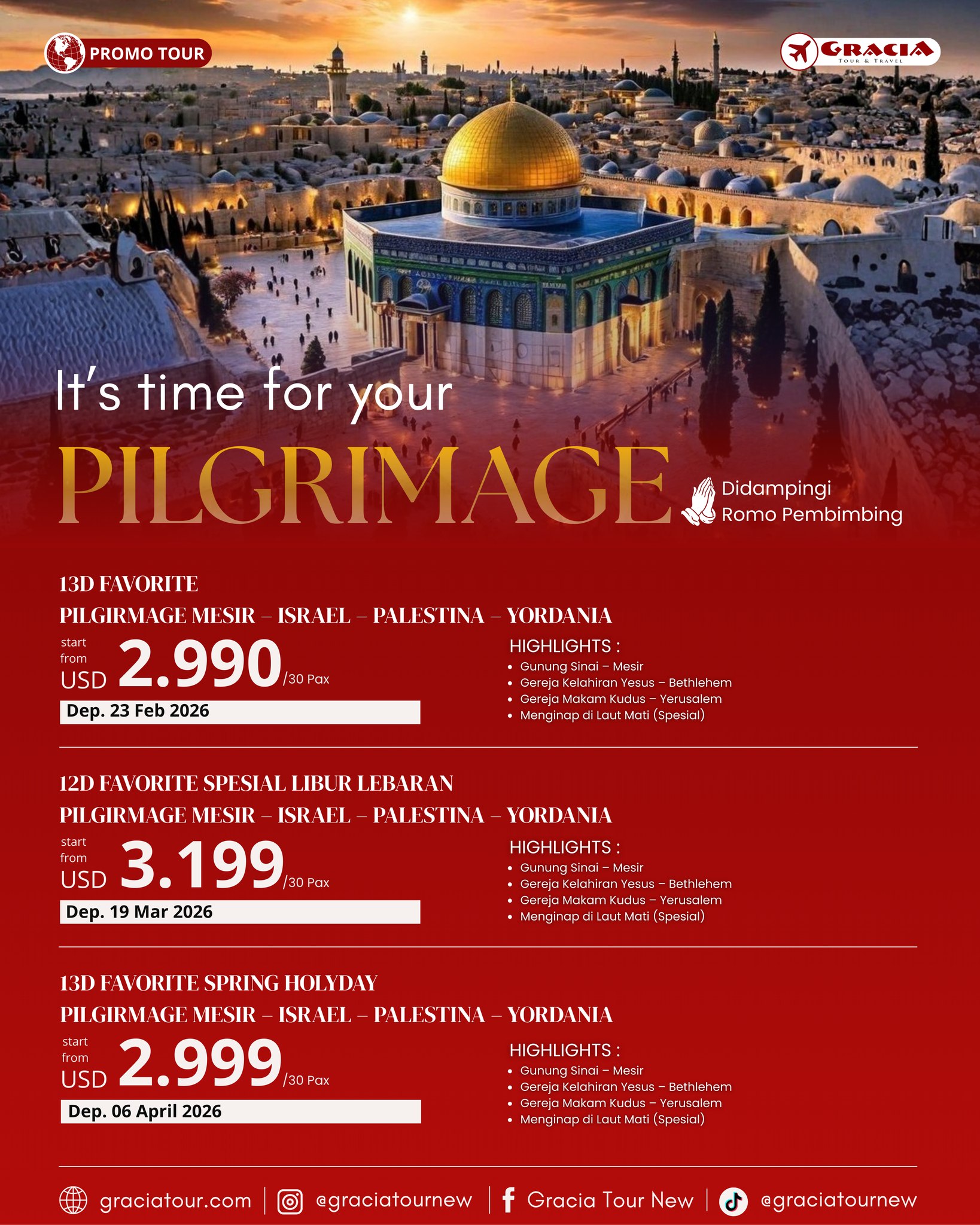 It’s Time for Your Pilgrimage ... - Gracia ToursWisata New | Facebook