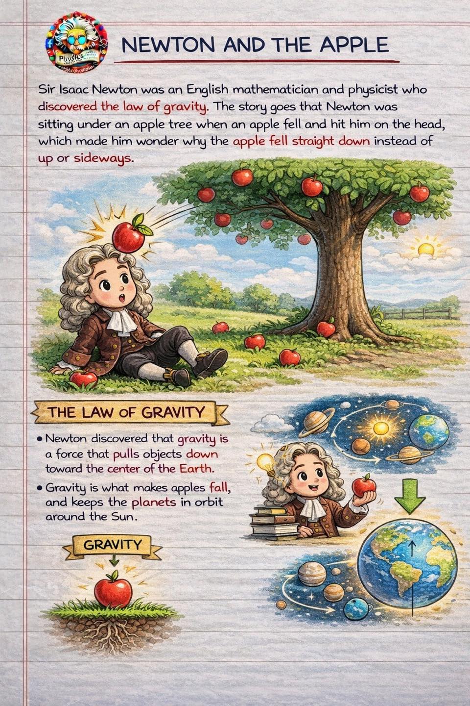 Physicscalculations - Newton and the Apple | Facebook