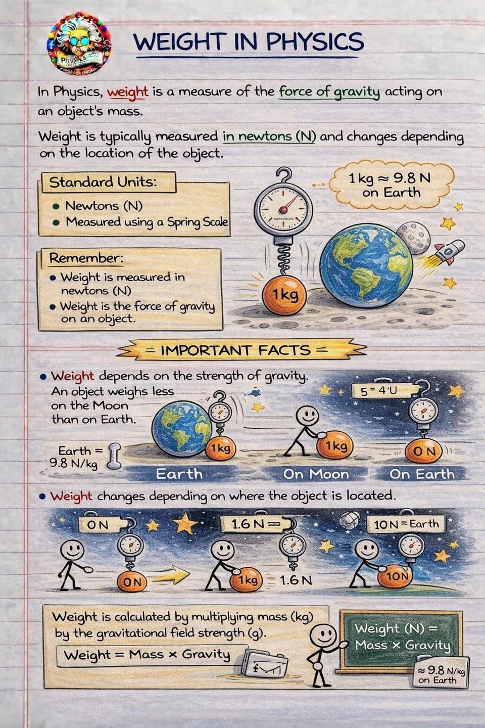 Physicscalculations - Weight in physics | Facebook