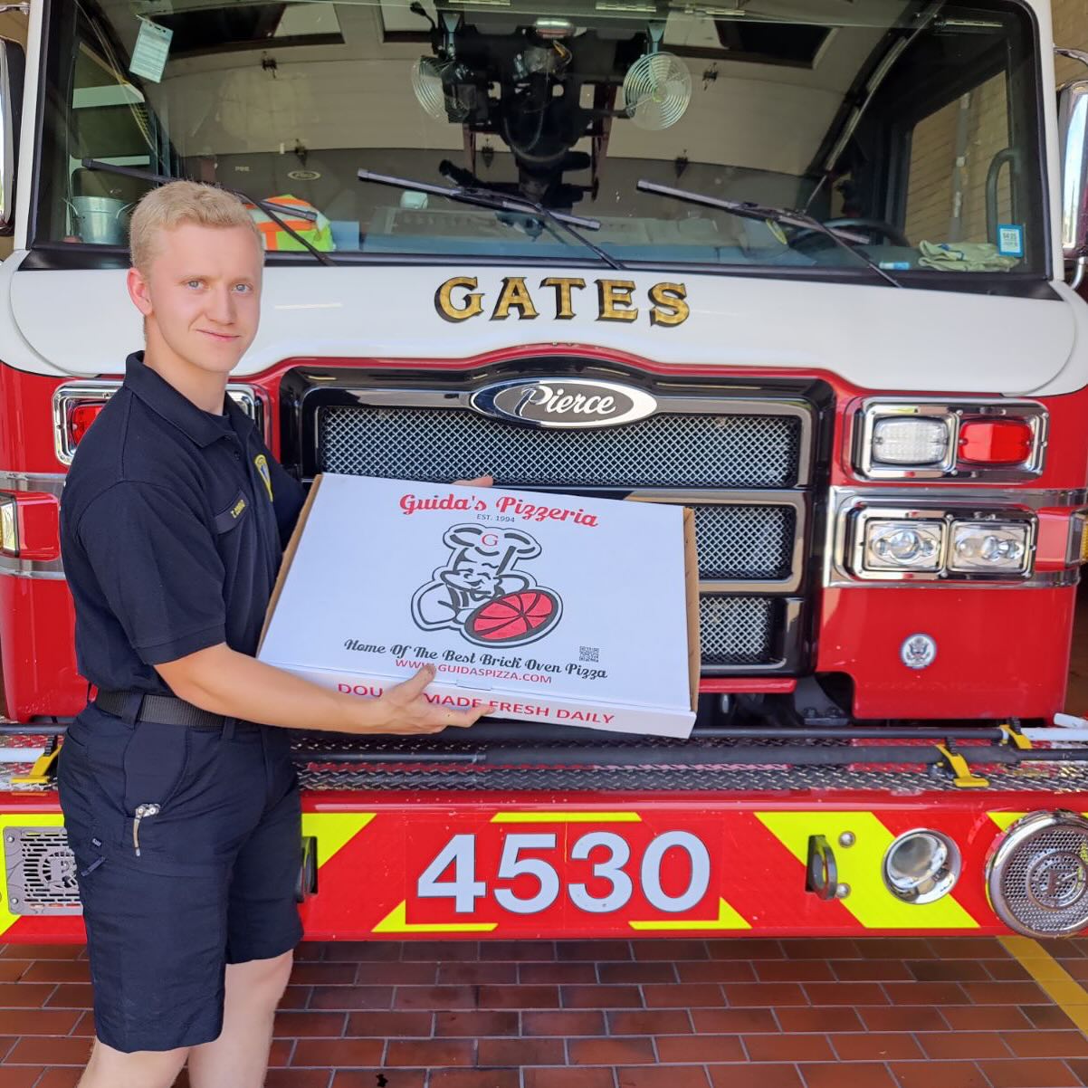Gates - Thank you to @guidaspizza for dropping off some delicious 