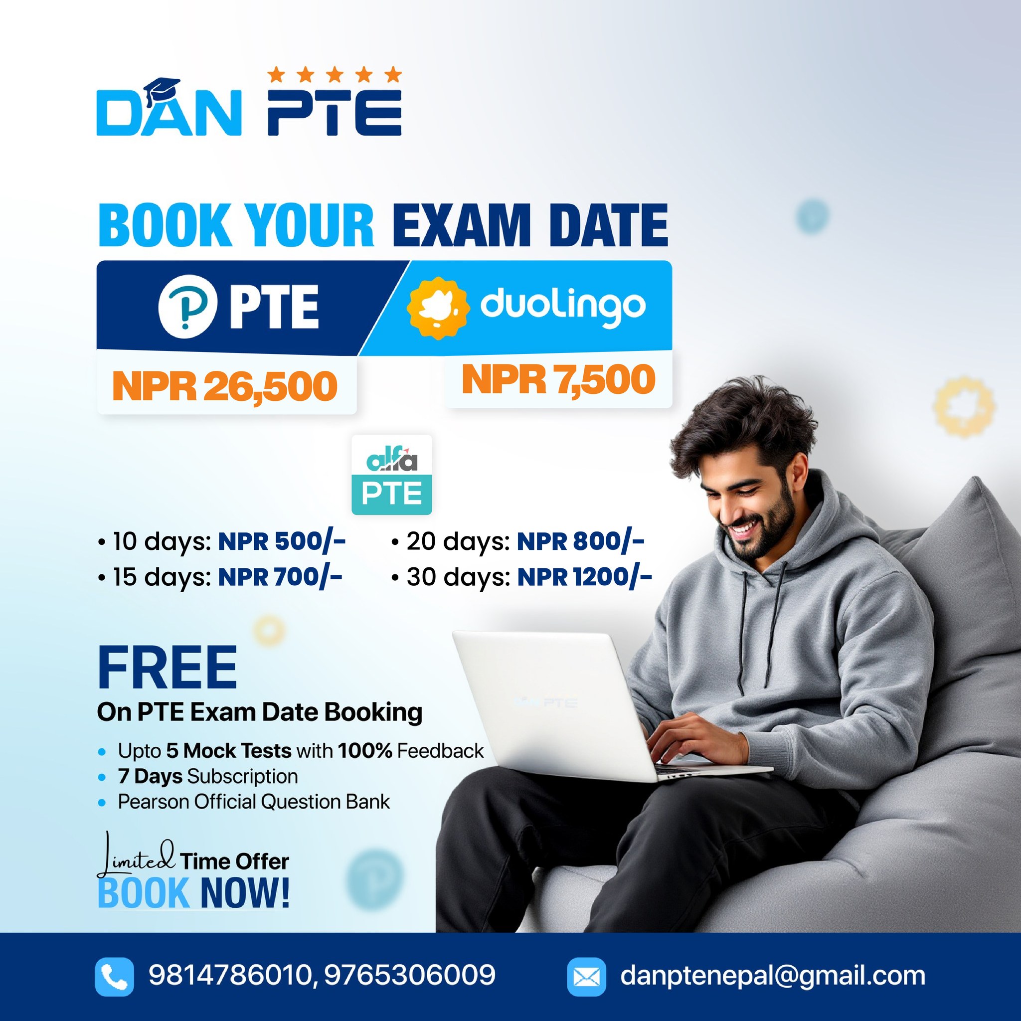 DAN - 🎯 DAN PTE – BOOK YOUR EXAM DATE NOW! 🎯 Planning to take PTE or ...