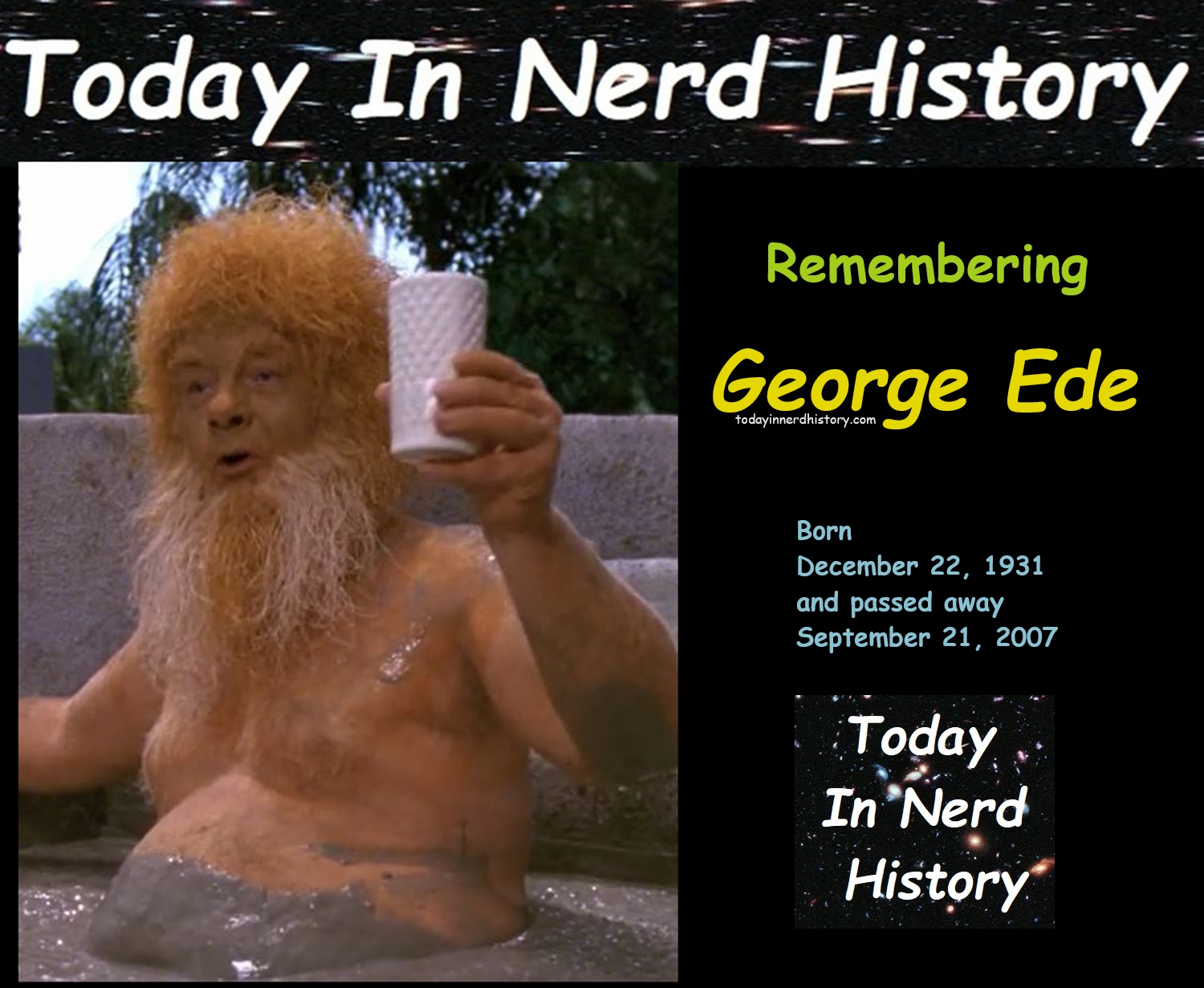 Today - 12-22 Remembering George Ede, born December 22, 1931 and passed ...
