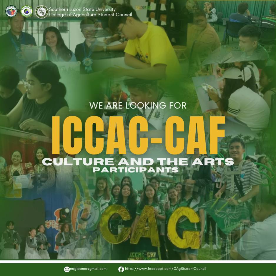 𝐈𝐂𝐂𝐀𝐂-𝐂𝐀𝐅... - SLSU College of Agriculture Student Council | Facebook