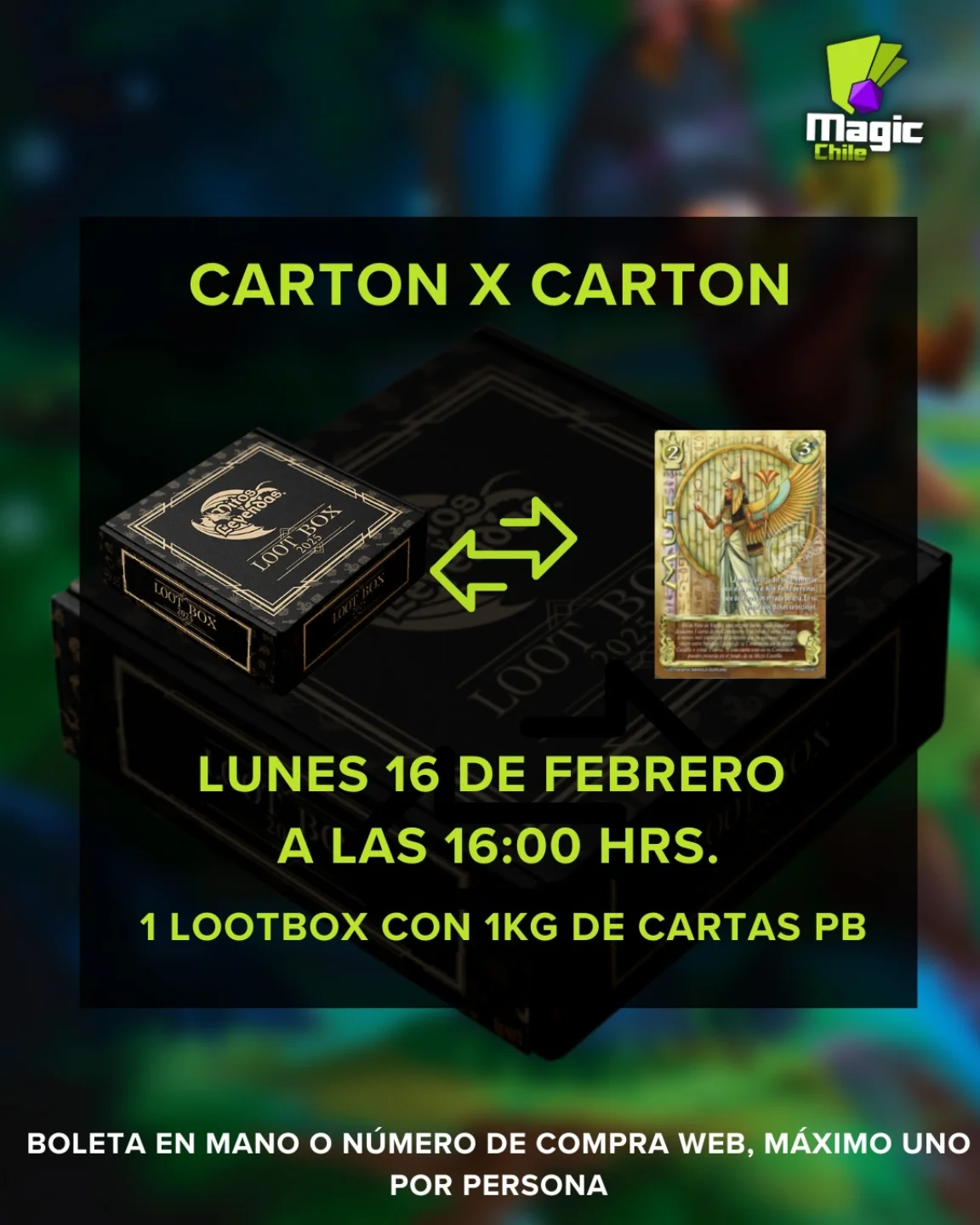 Magic-Chile - 🎉¡CAMPAÑA CARTON x CARTON!🎉 Este lunes 16... | Facebook