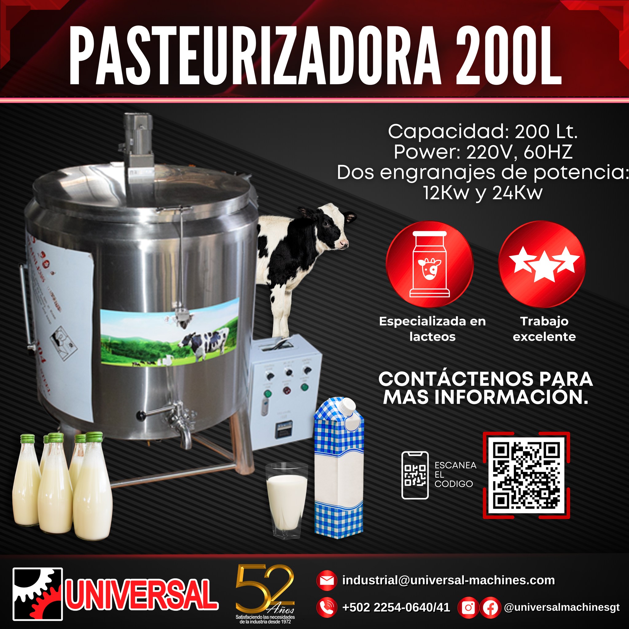 🥛🛡️Eleva la calidad y la confianza... - Universal Machines Gt | Facebook