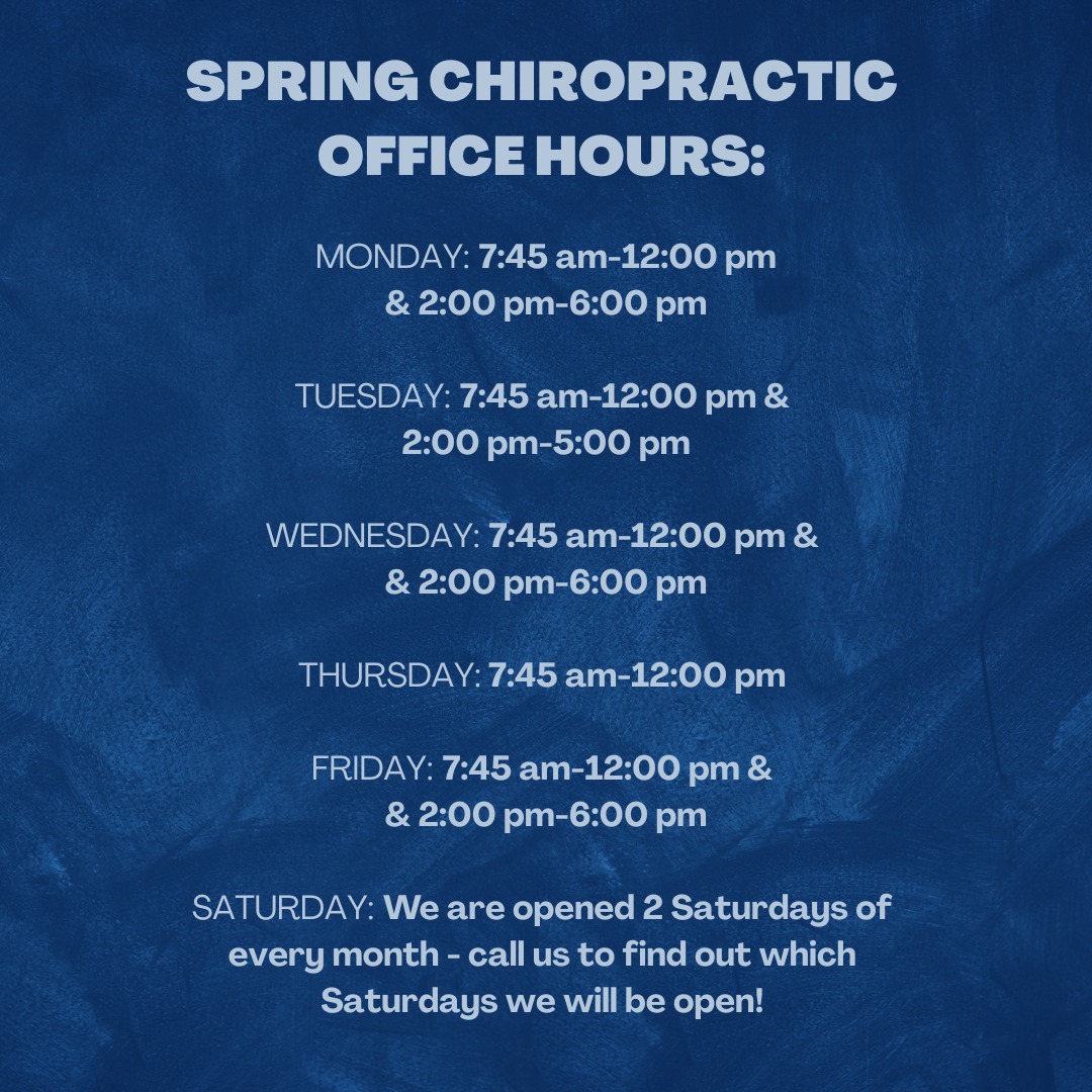 Need to schedule an appointment with... - Spring Chiropractic | Facebook