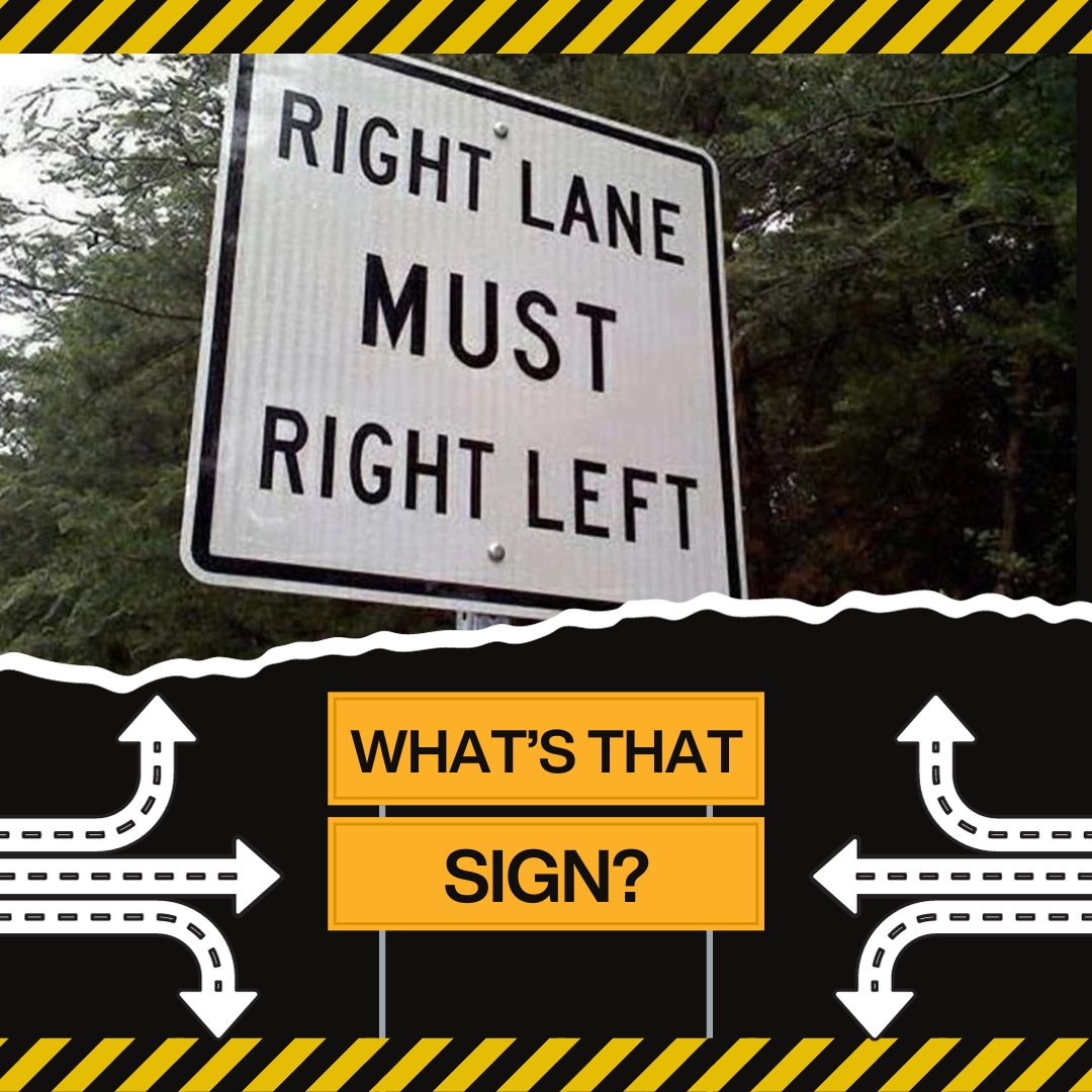 National - 🚧WHAT'S THAT SIGN?🚧 How do you explain this one? 🤔⚠️ # ...