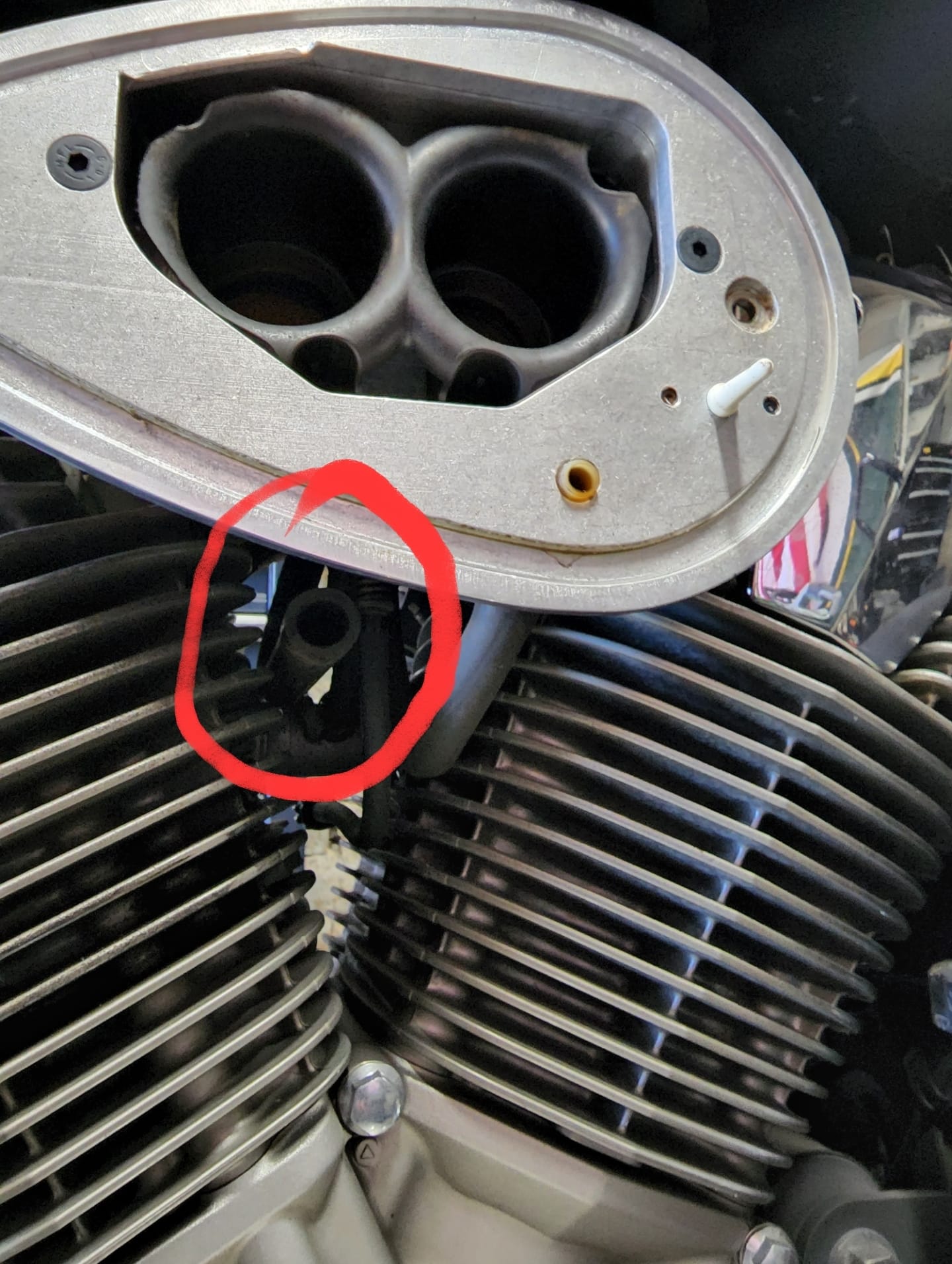 What is the correct routing for Kawasaki Eliminator air valve hoses?