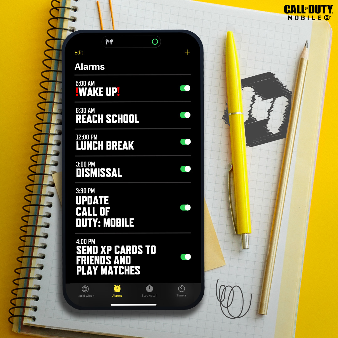 ⏰ WHAT DOES YOUR WEEKDAY LOOK... - Garena Call of Duty Mobile | Facebook